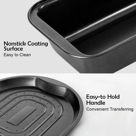 10 Pcs Nonstick Bakeware Set Baking Roasting Cake Pans