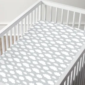 100% Cotton Brushed Jersey Crib Sheets - 2 Pack