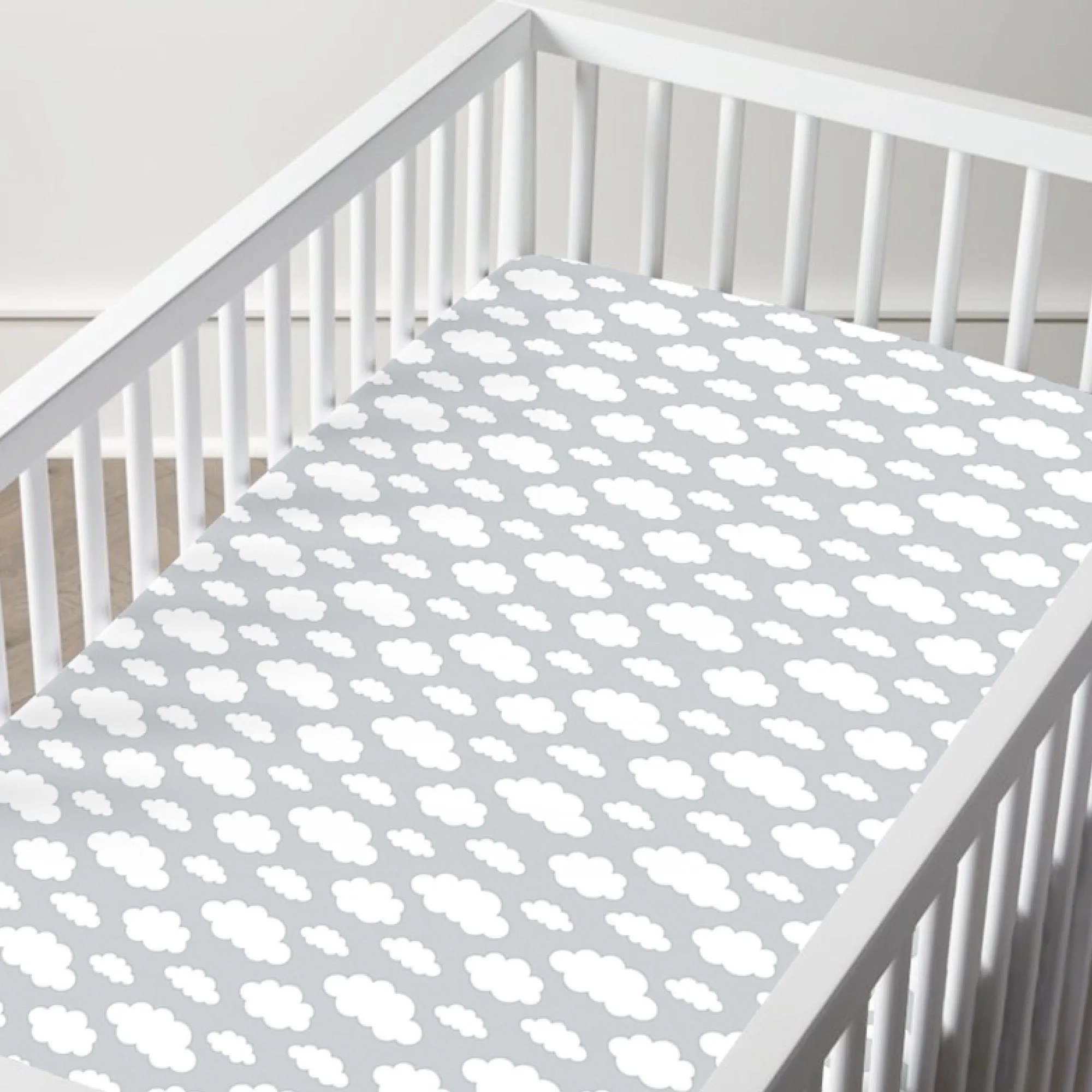 100% Cotton Brushed Jersey Crib Sheets - 2 Pack