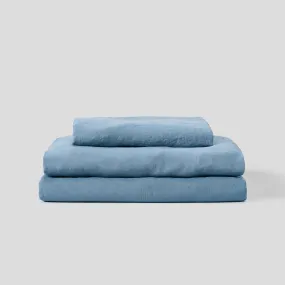 100% Linen Sheet Set Lake