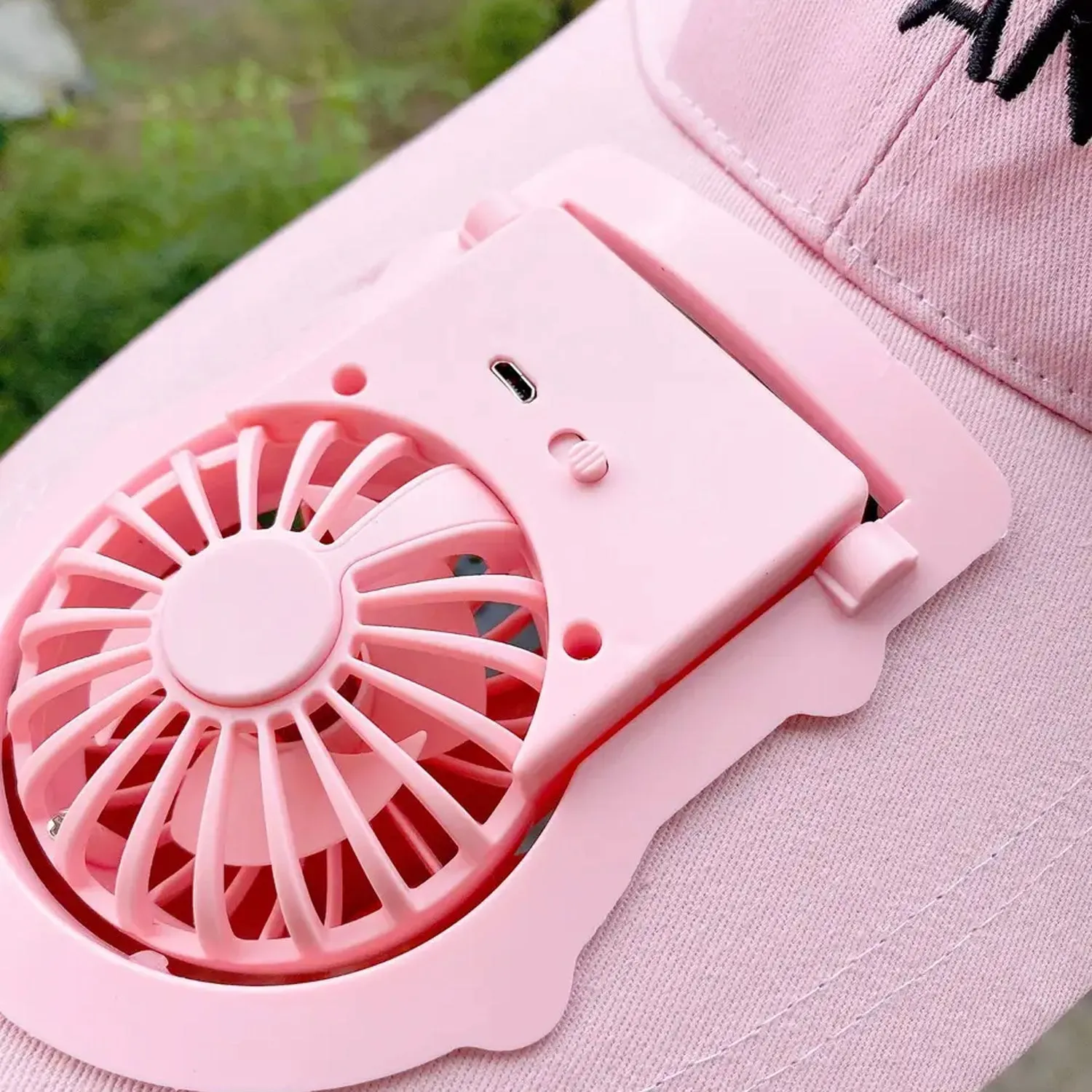 1135 Mini Rechargeable Fan Portable Powered Hat Cap Fan