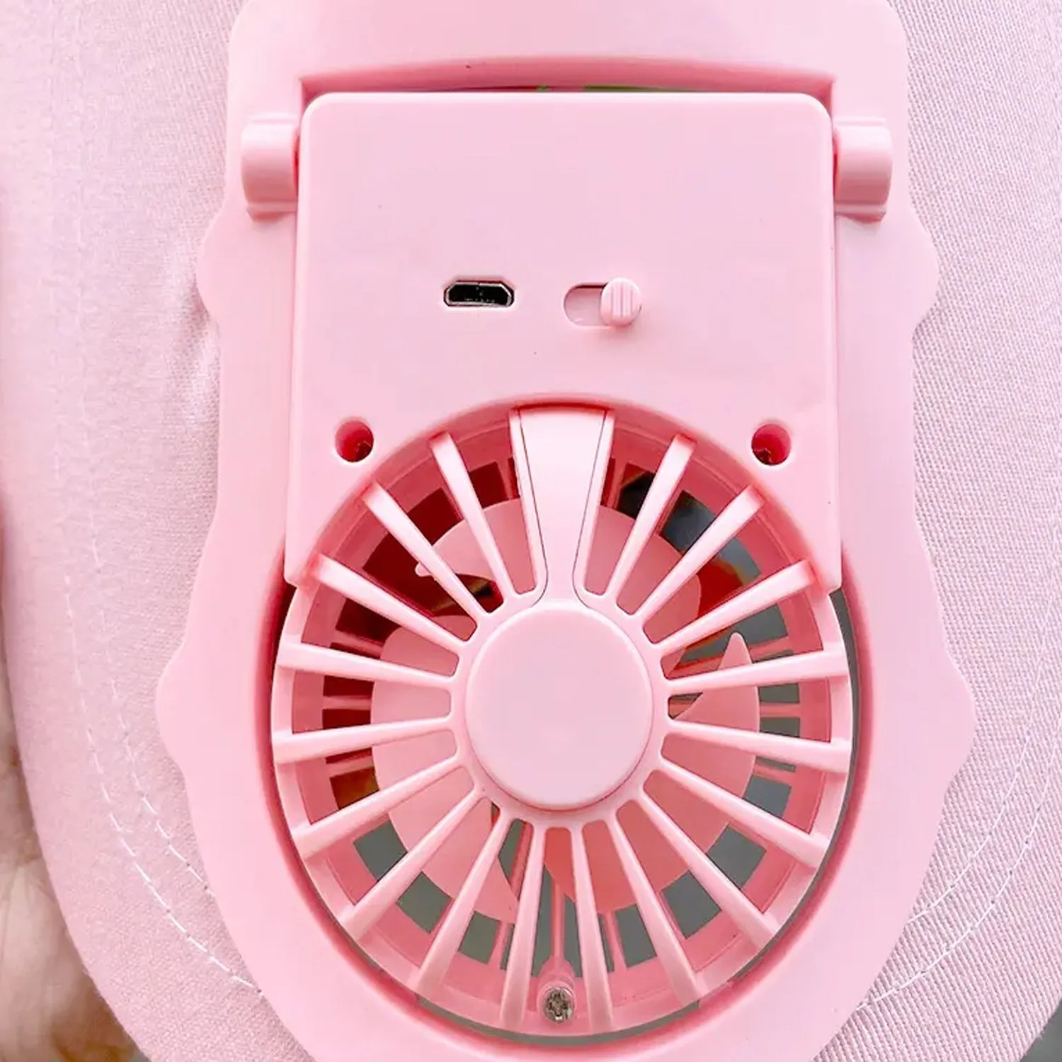 1135 Mini Rechargeable Fan Portable Powered Hat Cap Fan