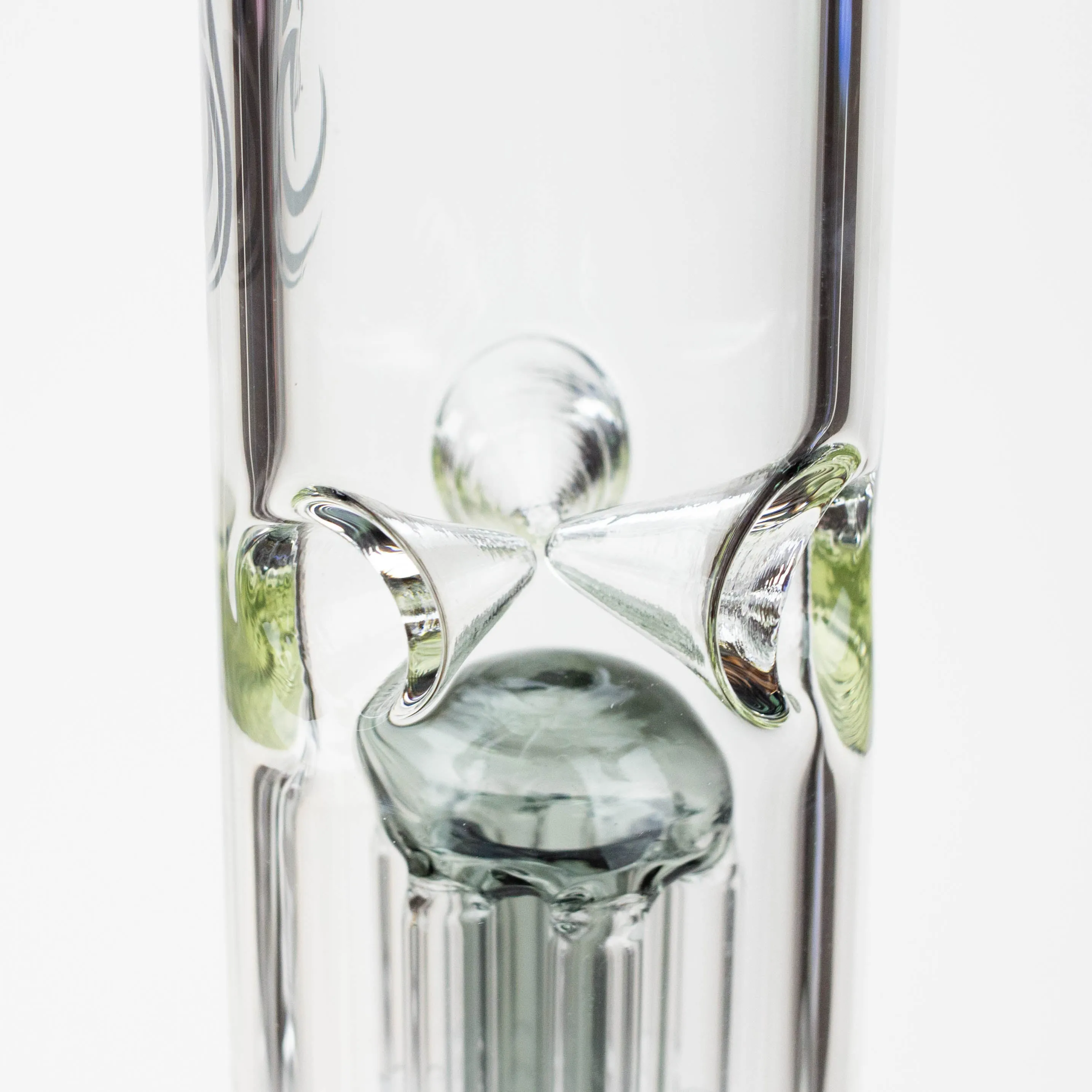 12" Genie-Tree Arms Color Accented Glass Water Bong