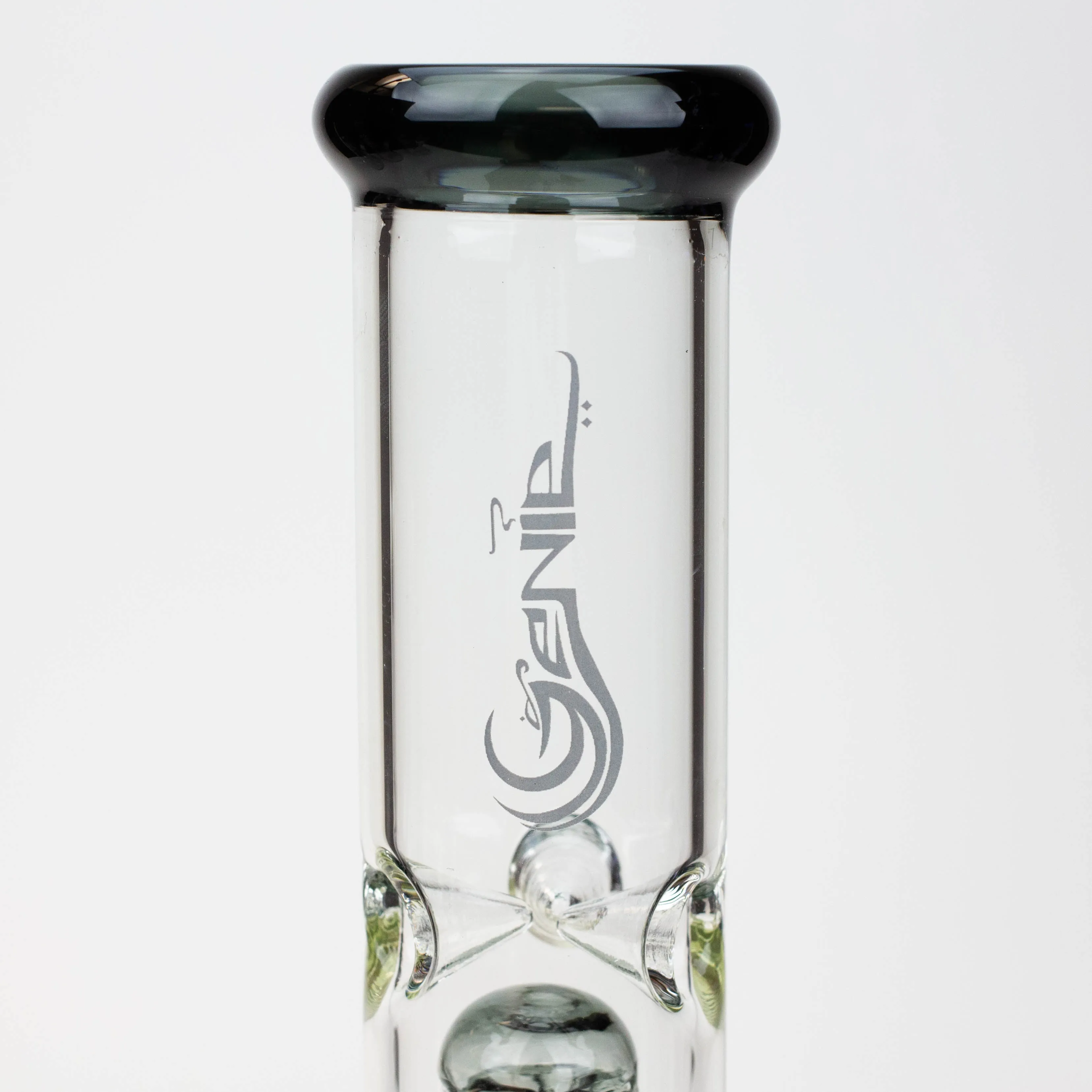 12" Genie-Tree Arms Color Accented Glass Water Bong