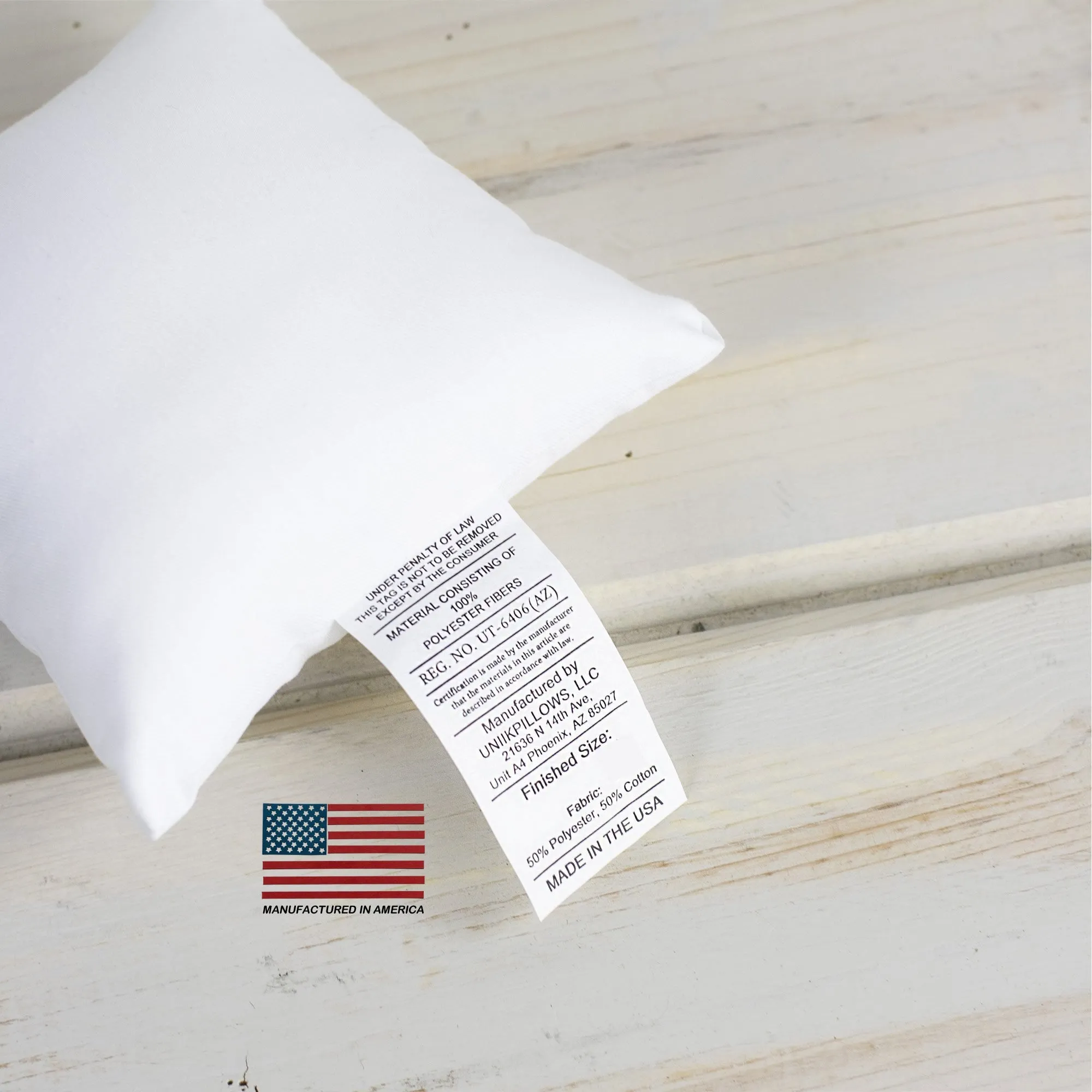 12x12 | Indoor Outdoor Hypoallergenic Polyester Pillow Insert |