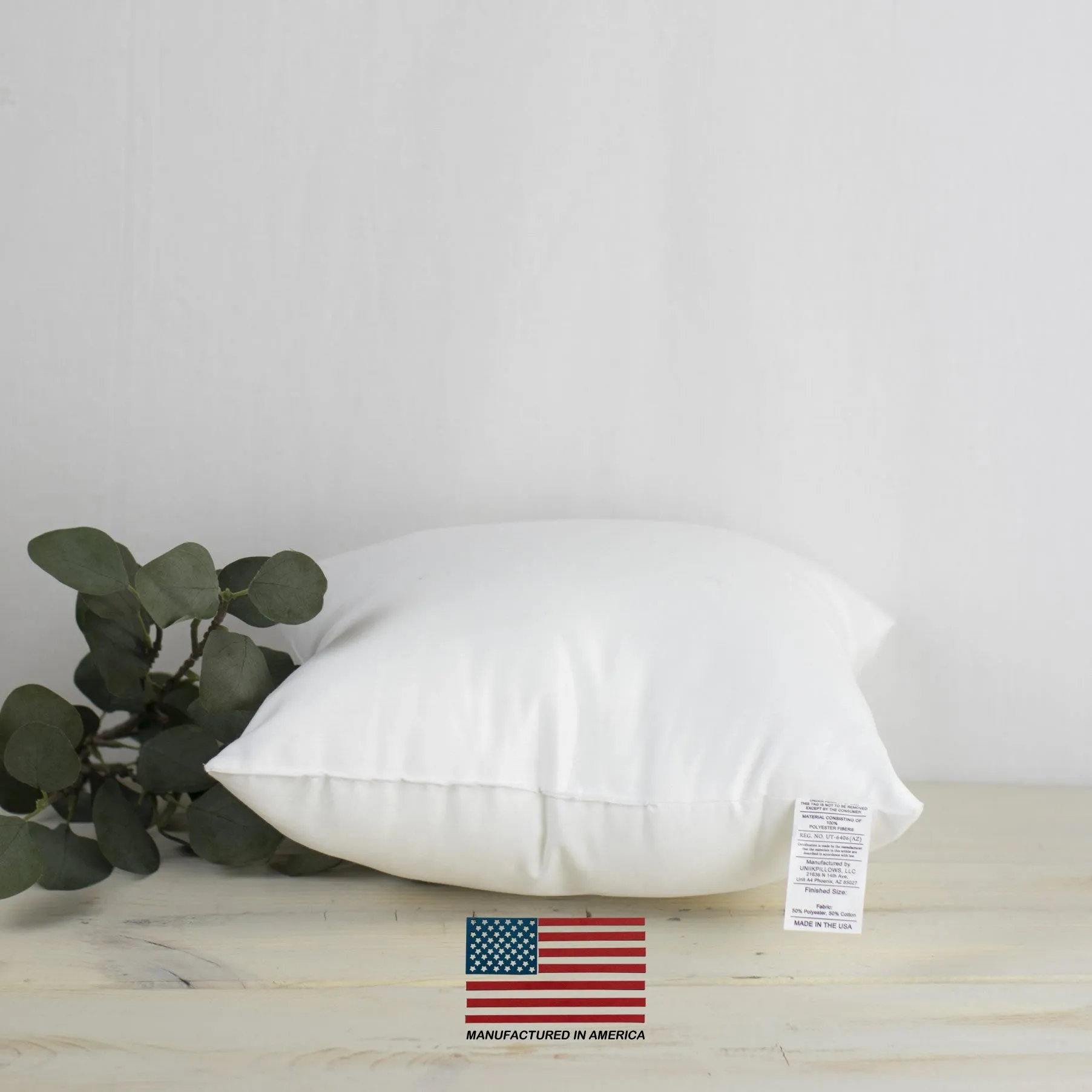 12x12 | Indoor Outdoor Hypoallergenic Polyester Pillow Insert |