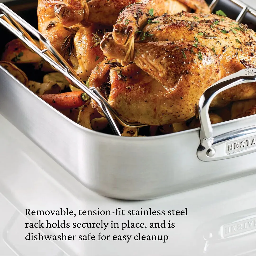 14.5-inch Classic Clad Nonstick Roaster with Rack