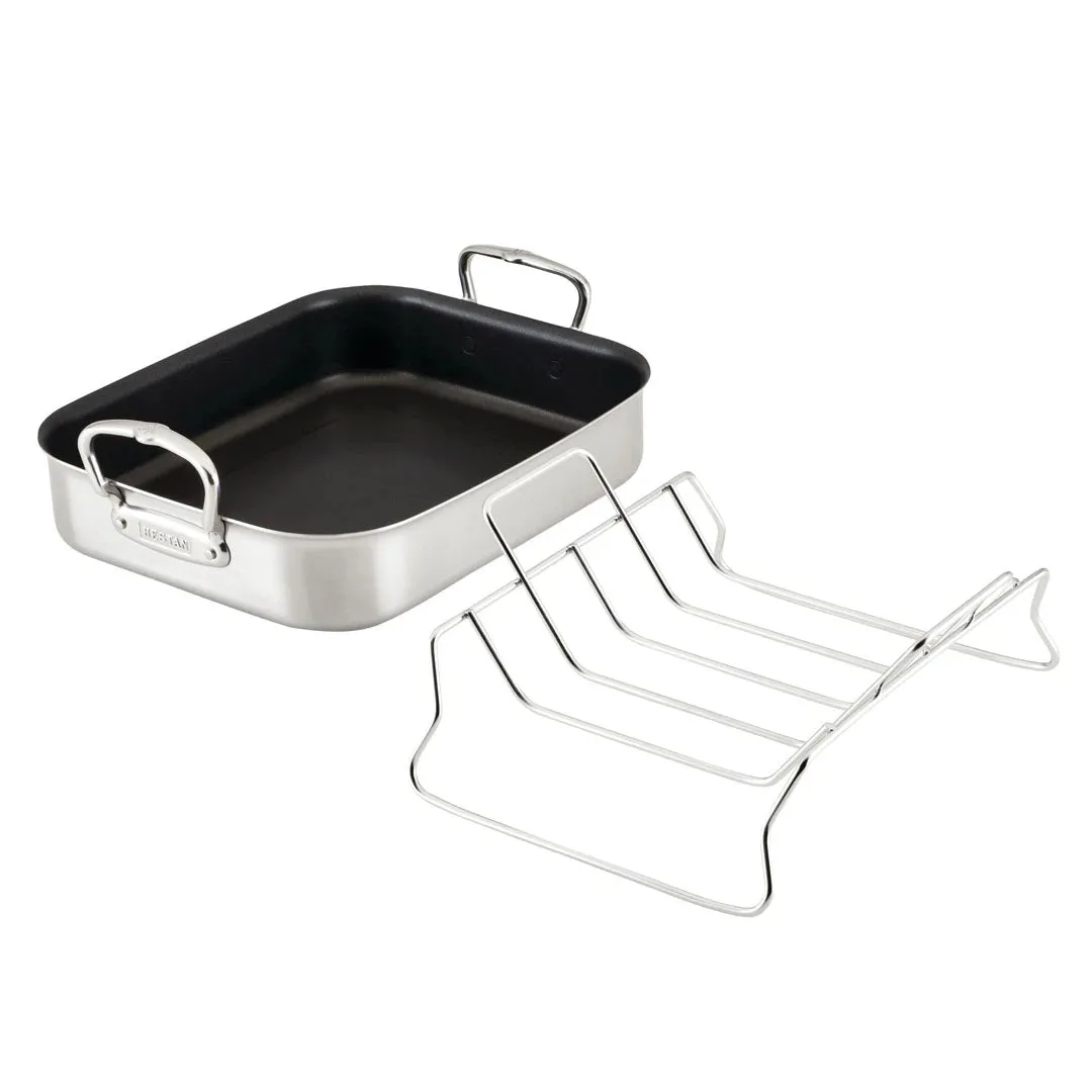 14.5-inch Classic Clad Nonstick Roaster with Rack