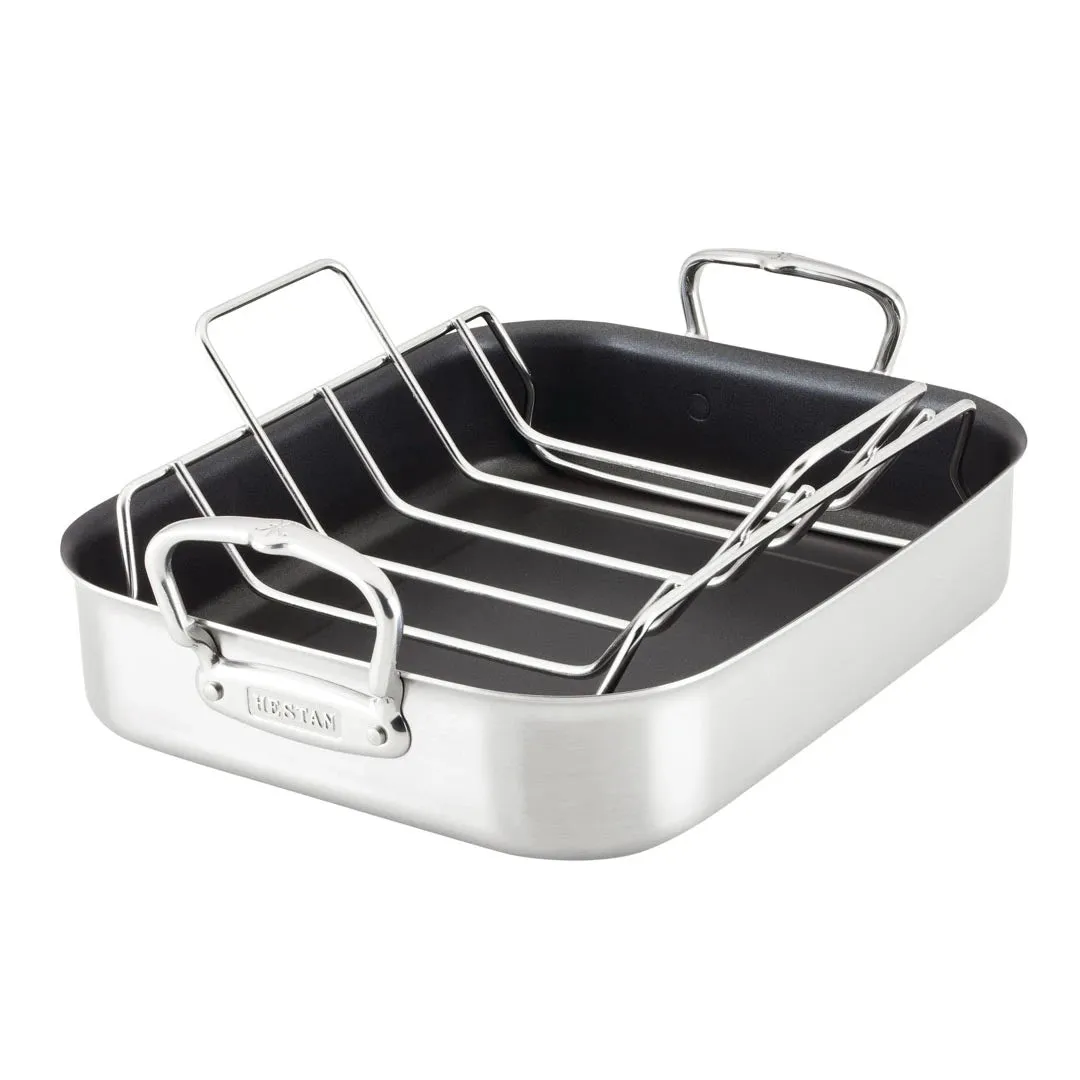 14.5-inch Classic Clad Nonstick Roaster with Rack