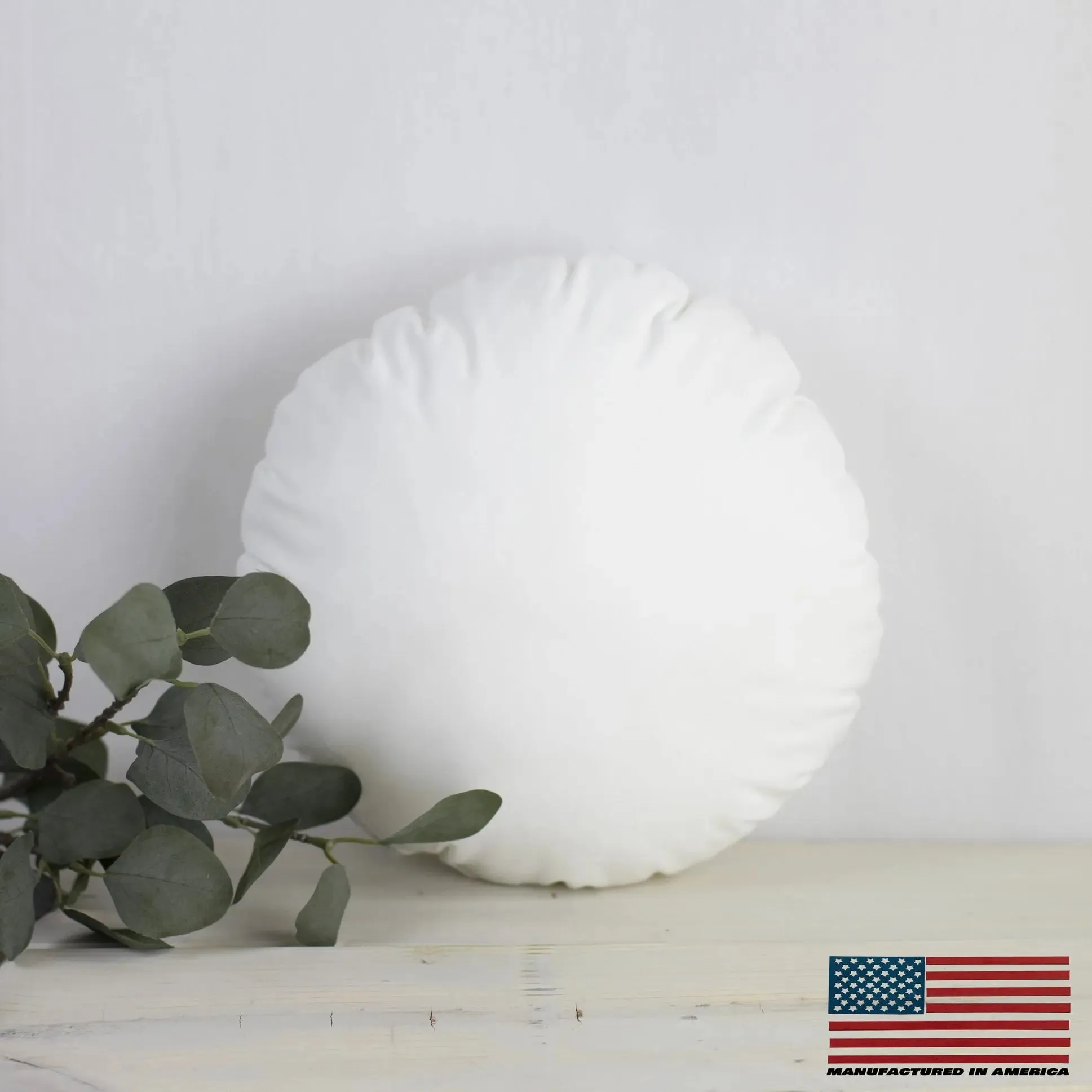 16" | Round Angel Hair Insert | Indoor Outdoor Down Alternative Hypoallergenic Pillow Insert | Quality Insert | Premium Insert