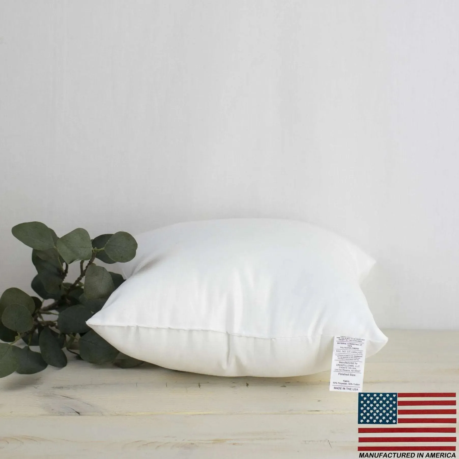 17x17 | Square Angel Hair Insert | Indoor Outdoor Down Alternative Hypoallergenic Pillow Insert | Quality Insert | Premium Insert