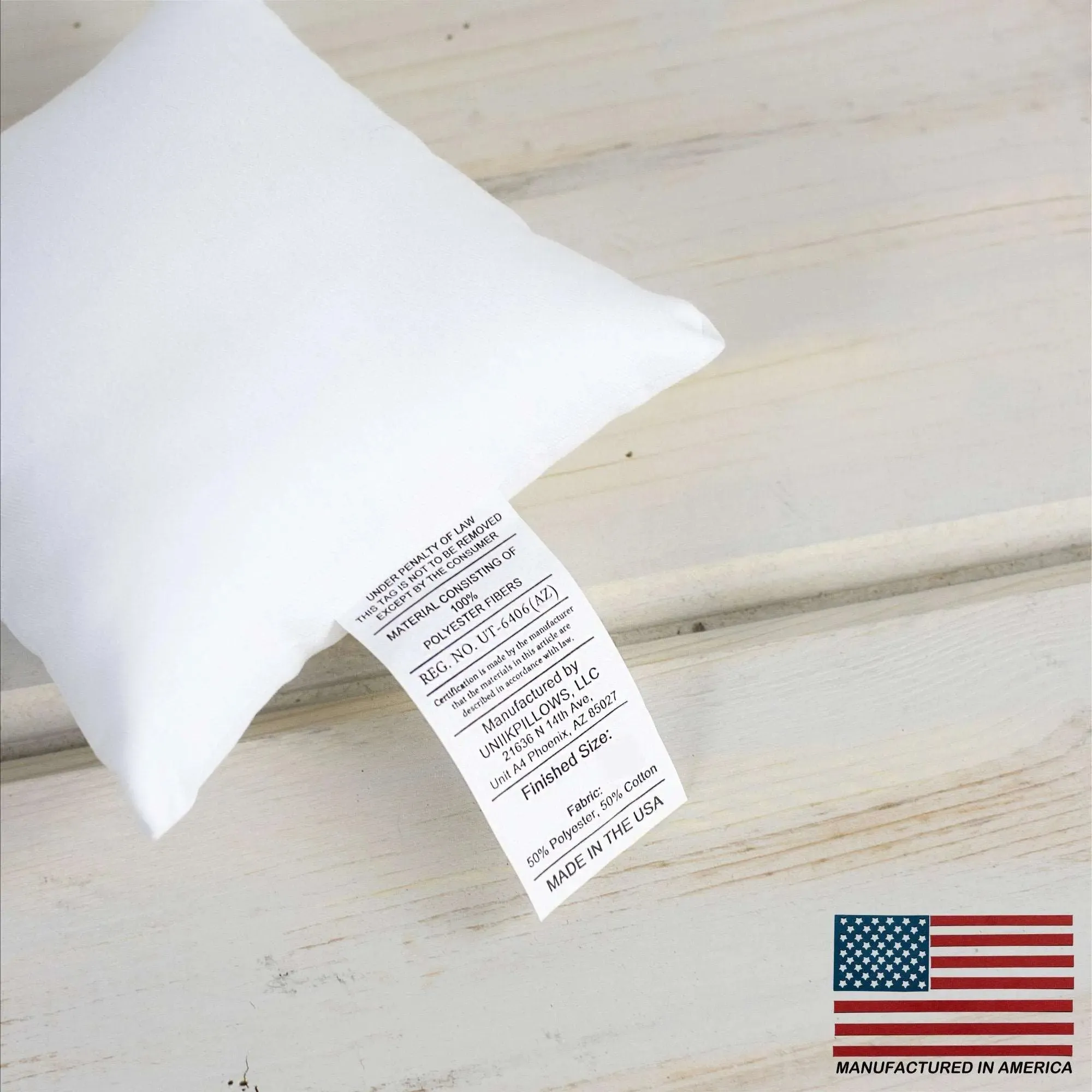 17x17 | Square Angel Hair Insert | Indoor Outdoor Down Alternative Hypoallergenic Pillow Insert | Quality Insert | Premium Insert