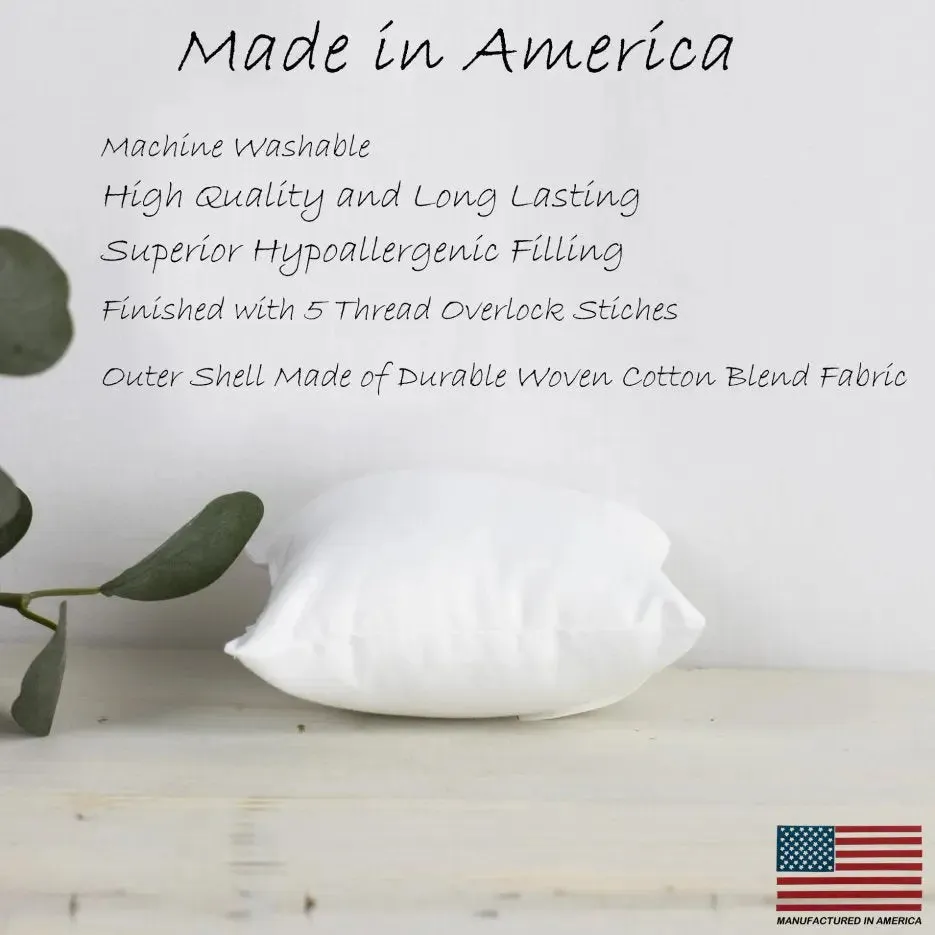 17x17 | Square Angel Hair Insert | Indoor Outdoor Down Alternative Hypoallergenic Pillow Insert | Quality Insert | Premium Insert