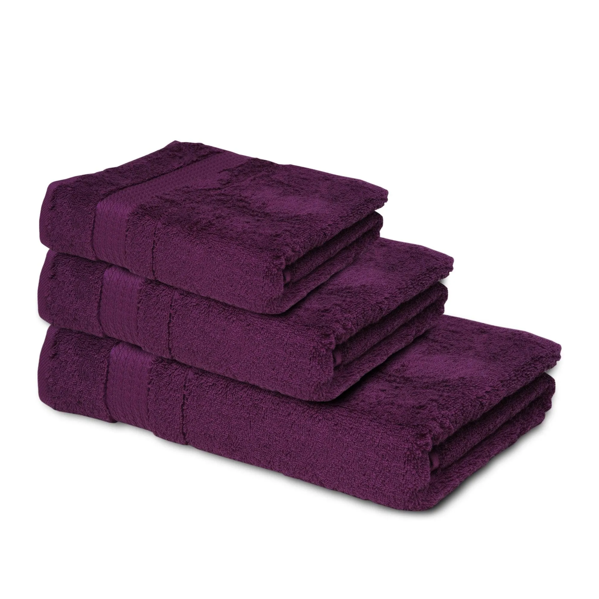 3 Pack Multi Size Bathroom Towels (Bath Towel - Hand - Towel - Washcloth)