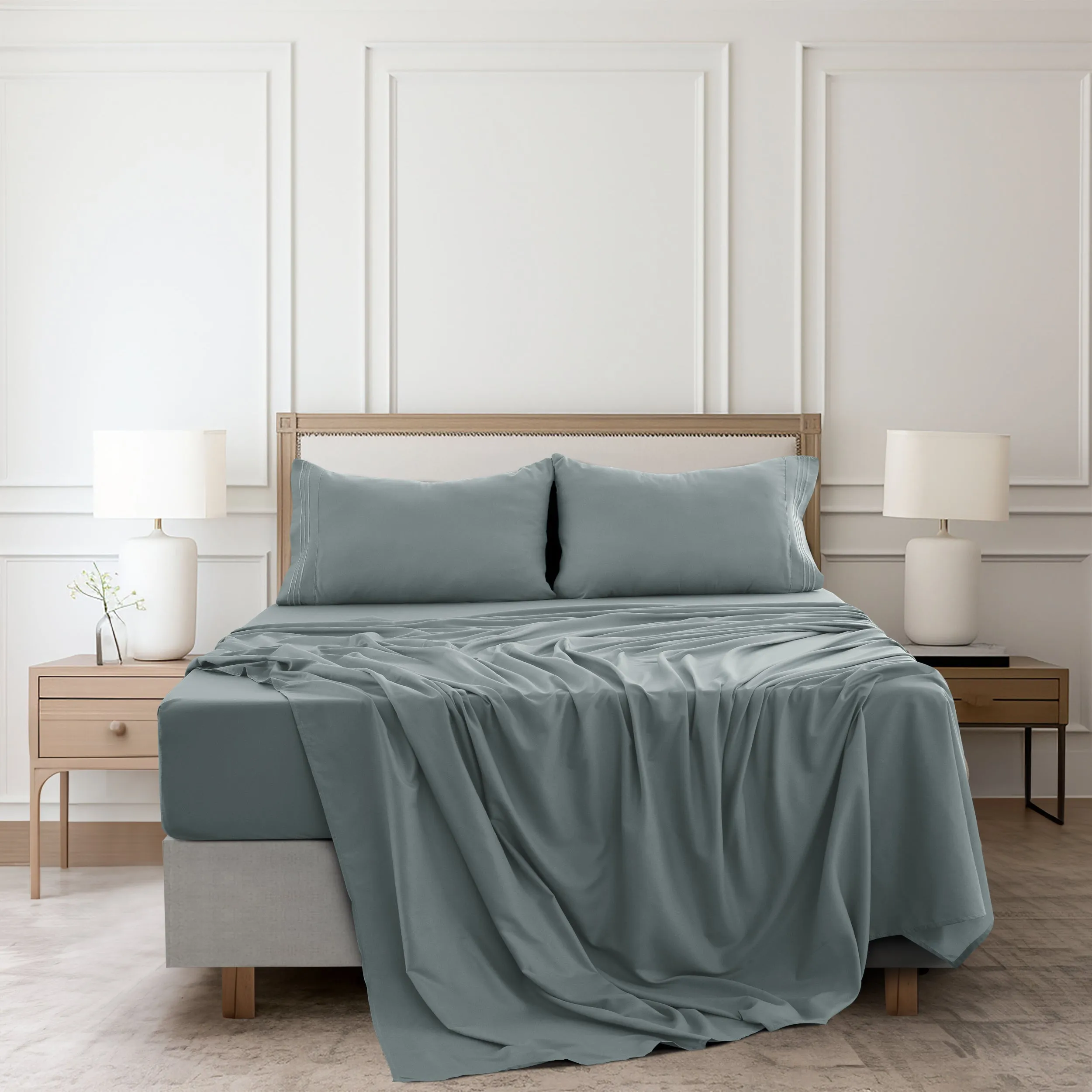 4-Piece 1800 Series Deep Pocket Bed Sheets Set