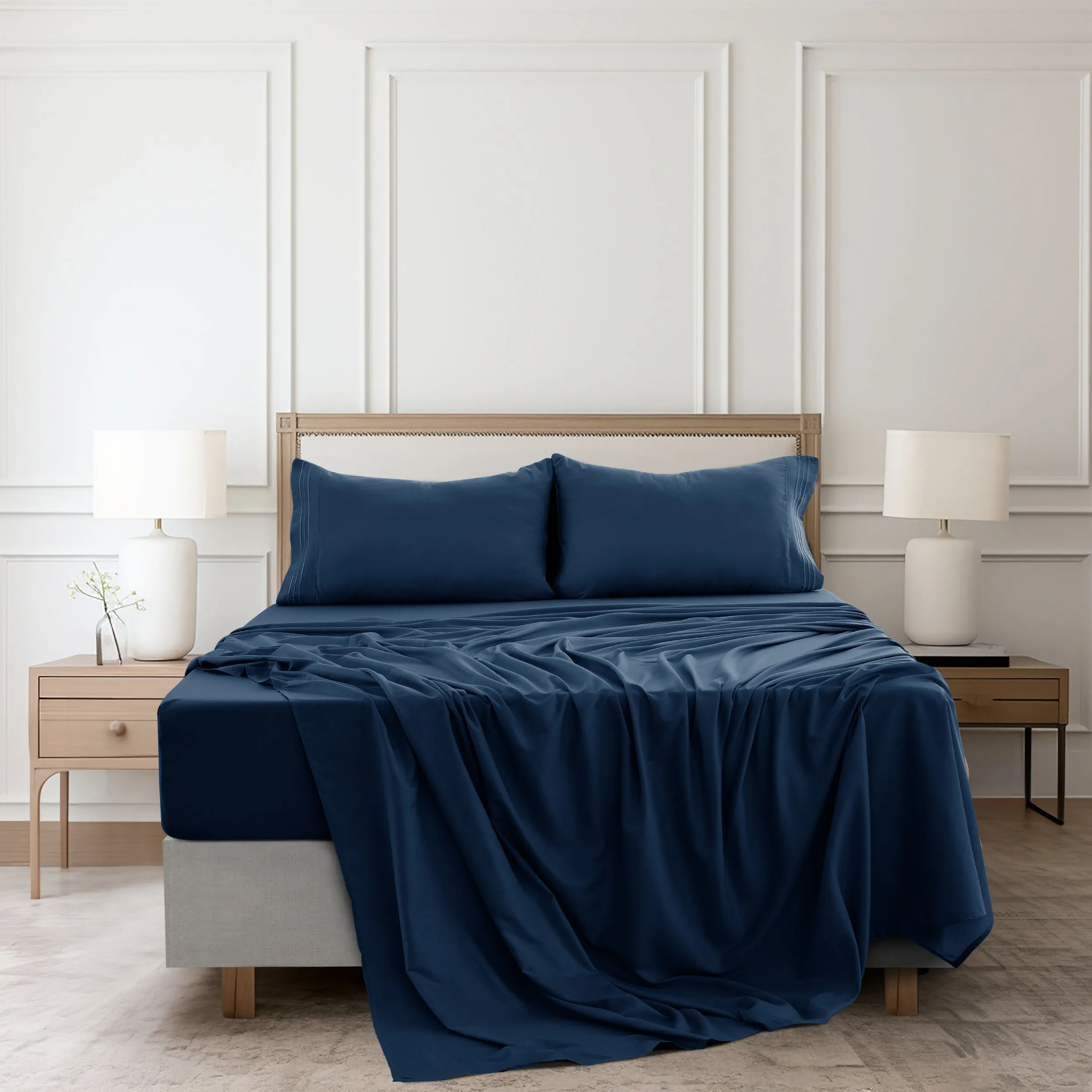 4-Piece 1800 Series Deep Pocket Bed Sheets Set