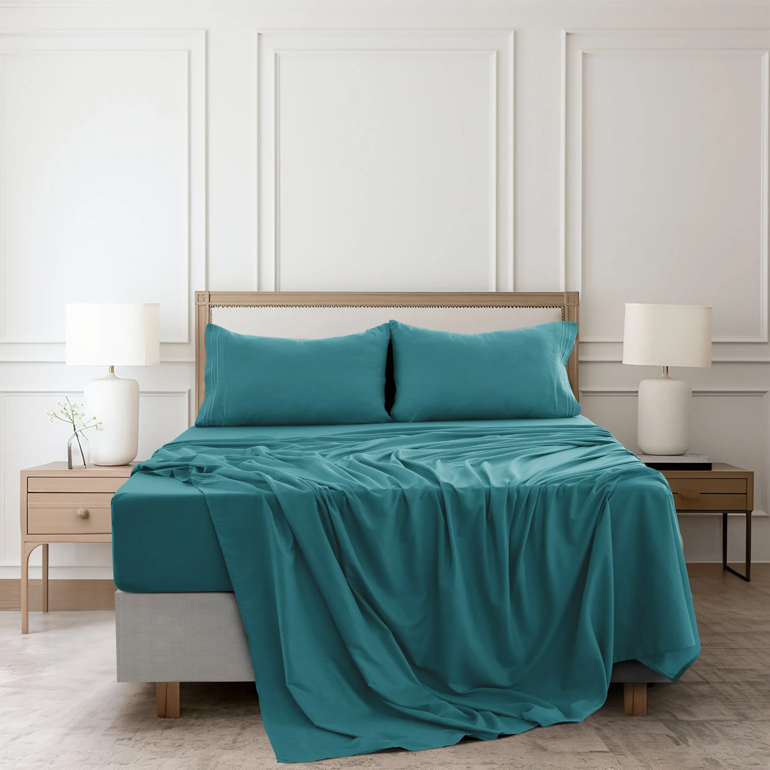 4-Piece 1800 Series Deep Pocket Bed Sheets Set