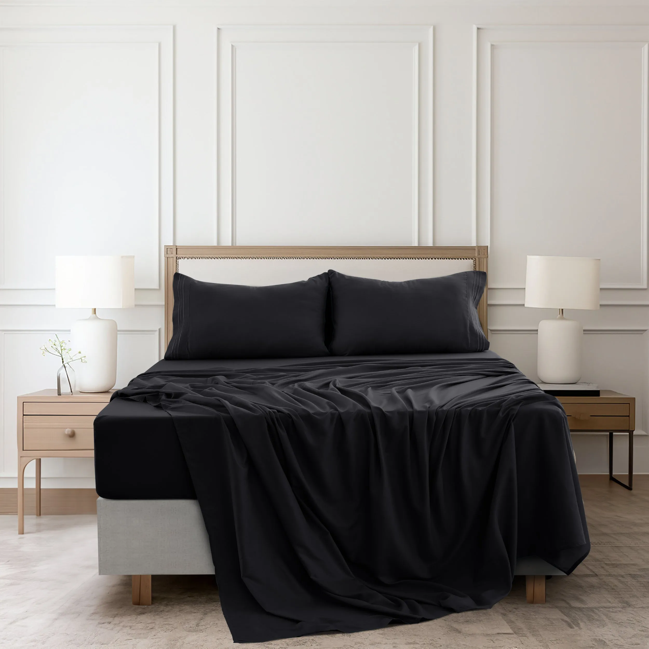 4-Piece 1800 Series Deep Pocket Bed Sheets Set