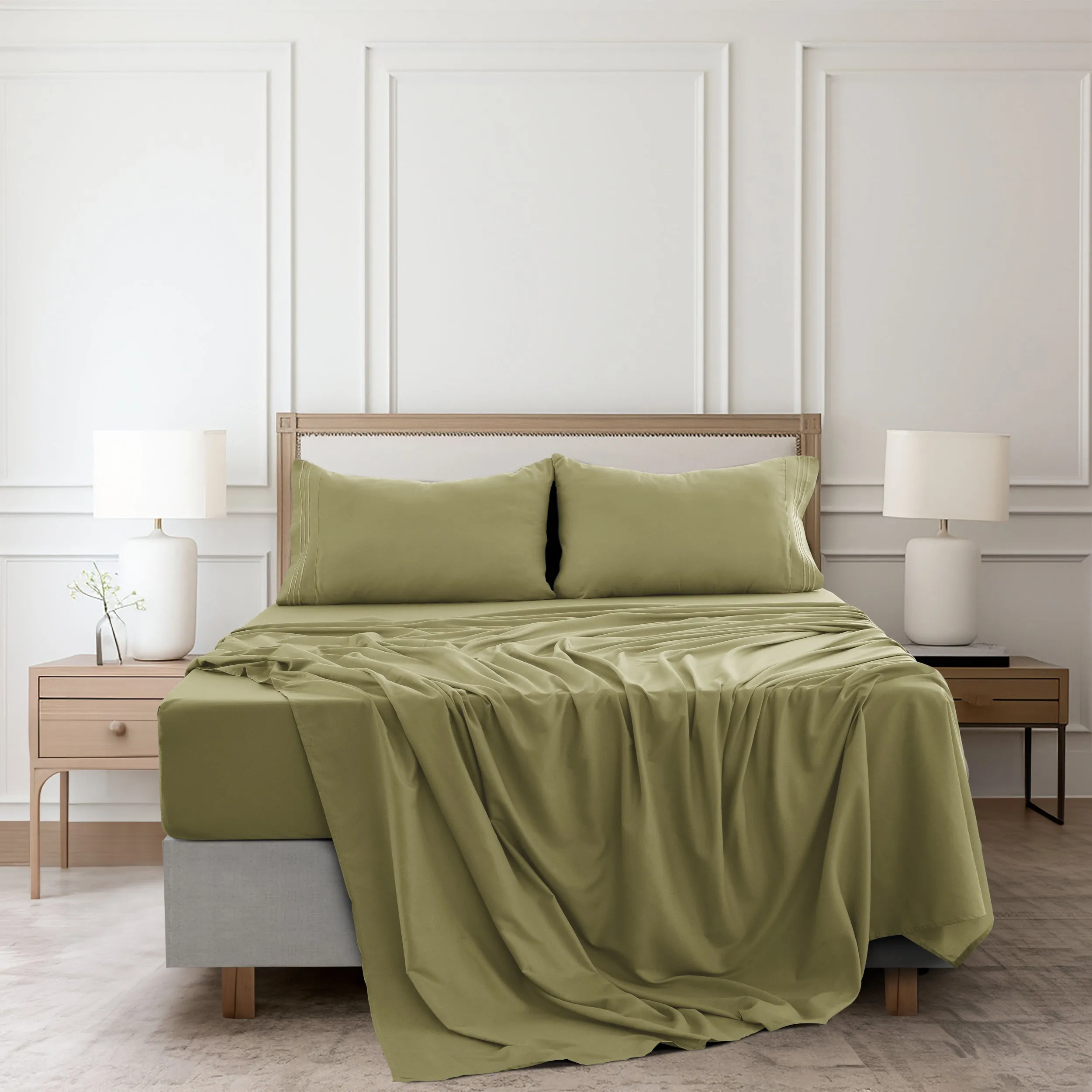 4-Piece 1800 Series Deep Pocket Bed Sheets Set