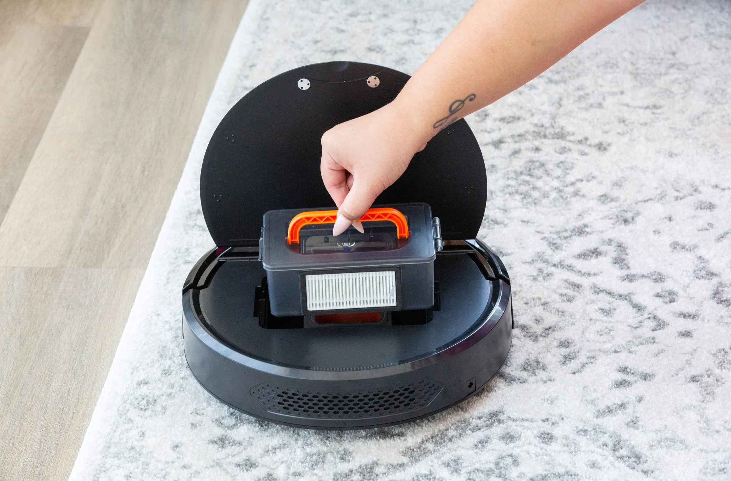 4400mAh Robot Vacuum & Mop with Anti-collision and Anti-fall Sensor