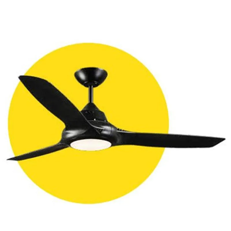 58" Flair AC Ceiling Fan with LED Light 3 Blade in White or Black