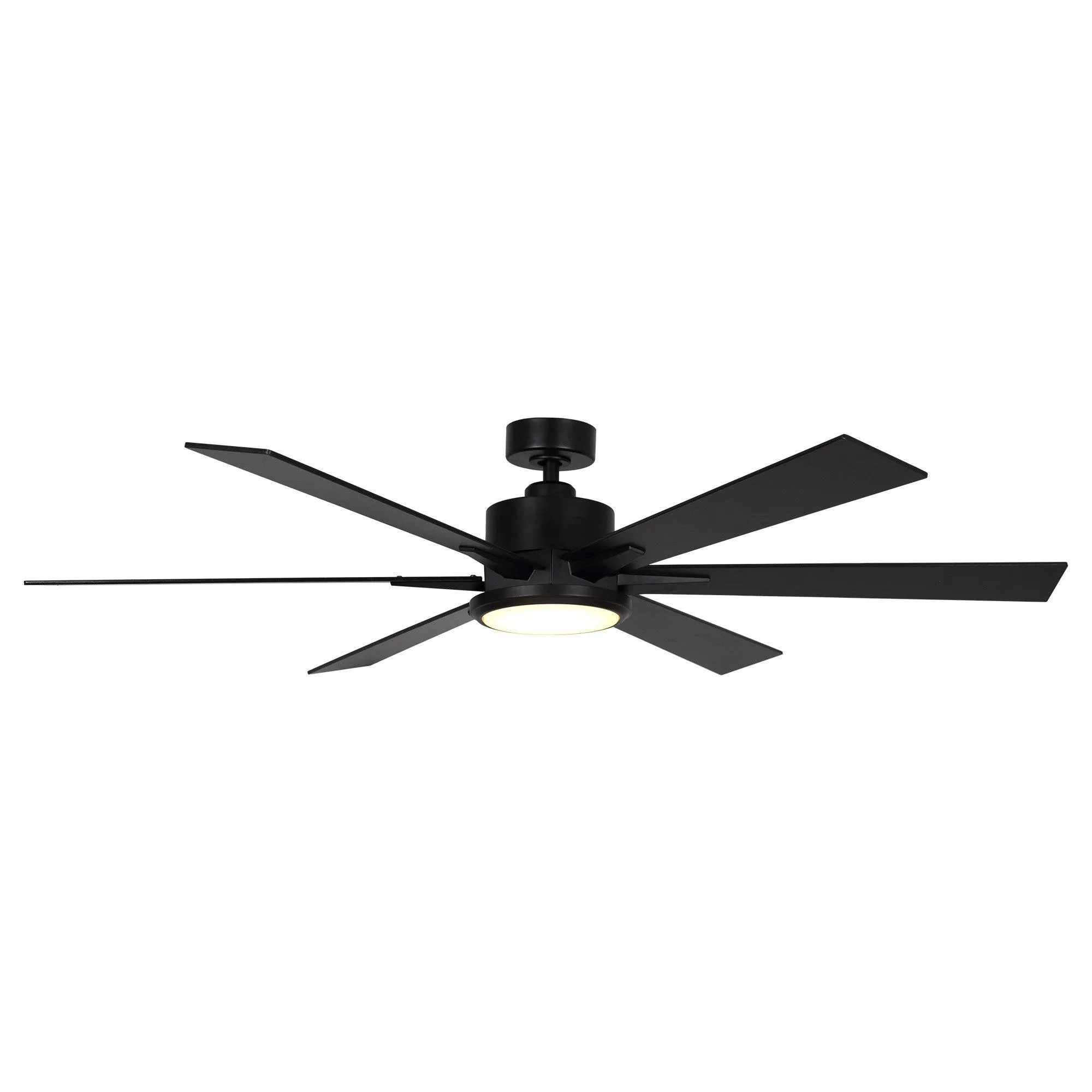 65" Amold Industrial Downrod Mount Ceiling Fan with Lighting and Remote Control