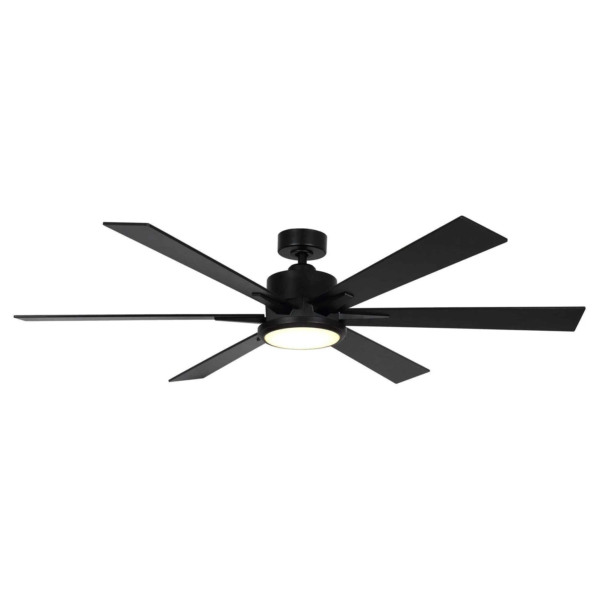 65" Amold Industrial Downrod Mount Ceiling Fan with Lighting and Remote Control