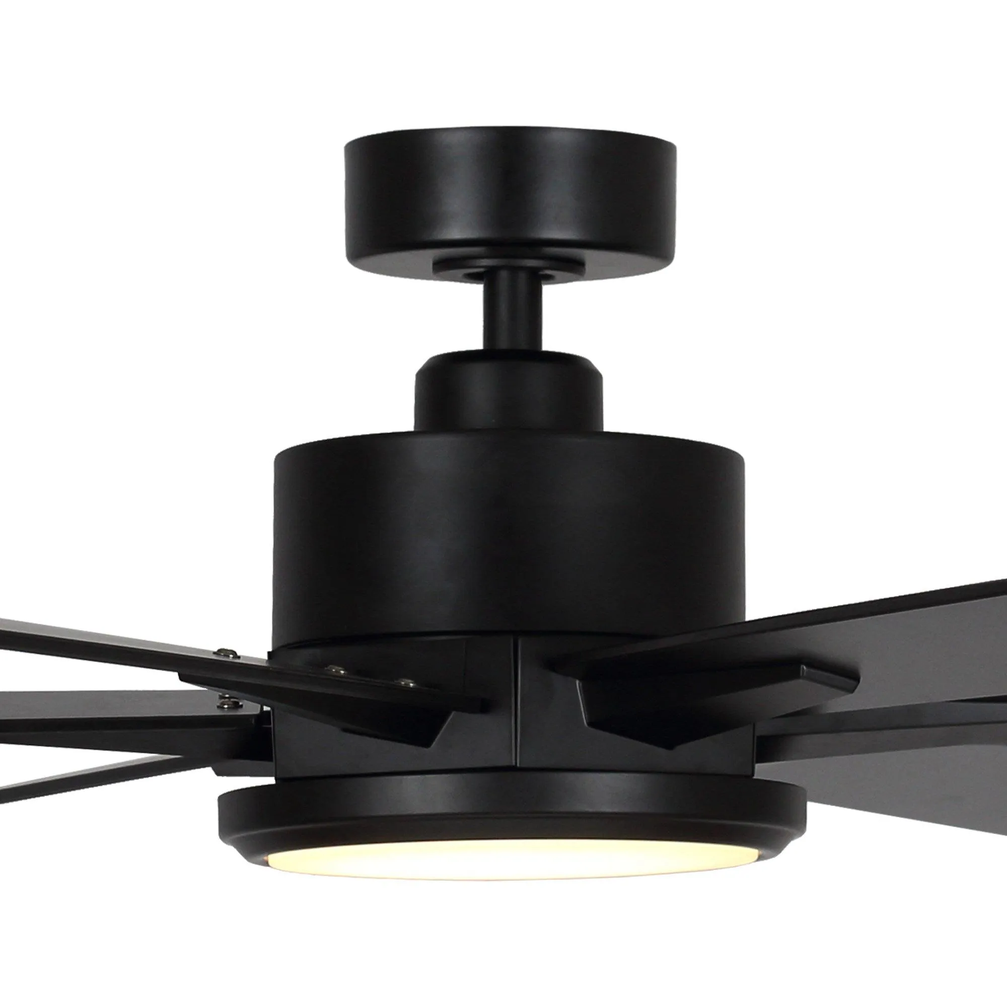 65" Amold Industrial Downrod Mount Ceiling Fan with Lighting and Remote Control