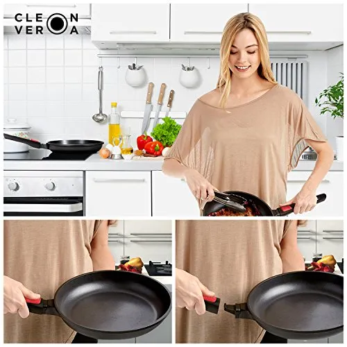 A NONSTICK FRYING WITH A DETACHABLE HANDLE THAT'S GREAT FOR CAMPING TRIPS