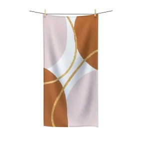 Abstract Boho Bath Towel | Rust Pink