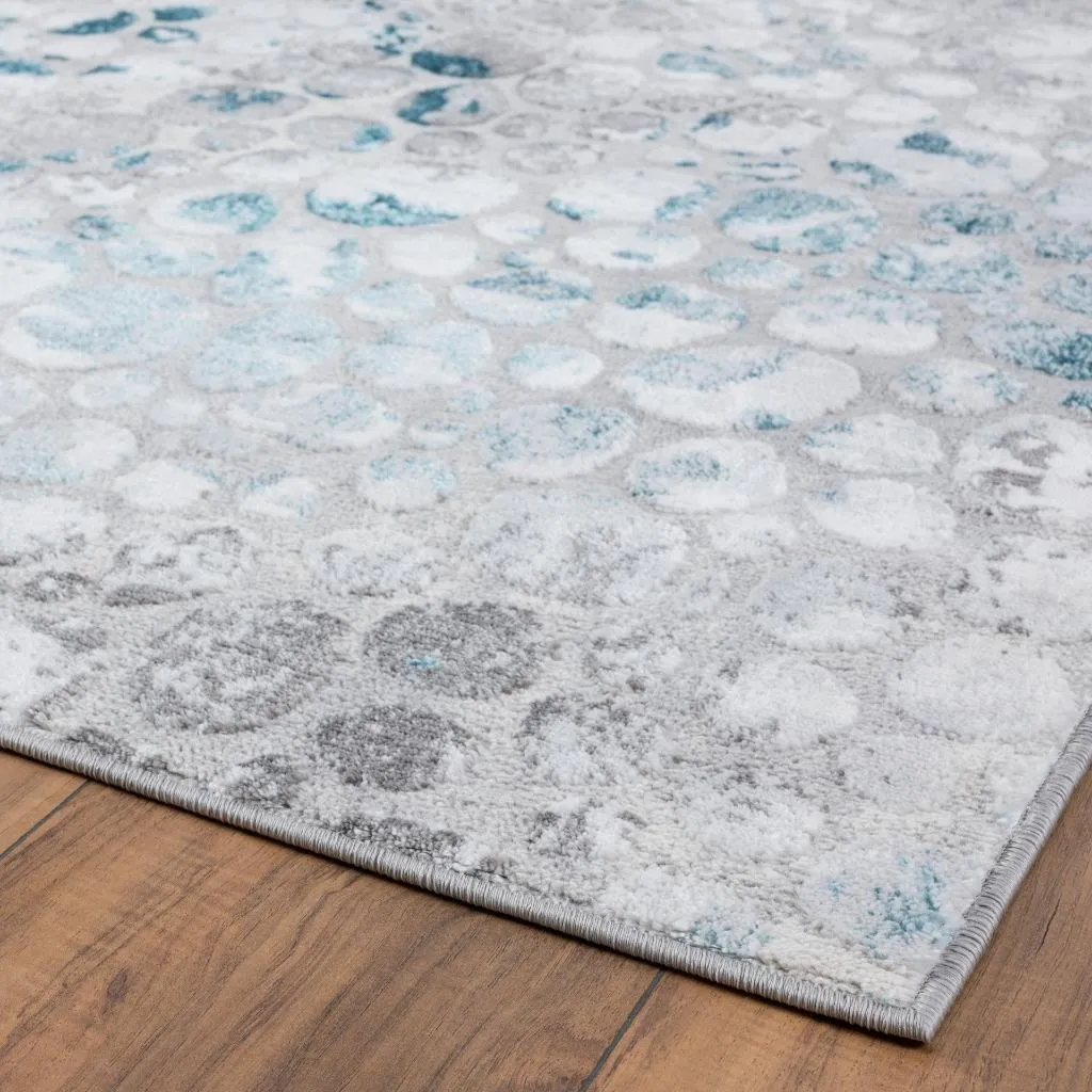 Abstract Coastal Pebbles Area Rug