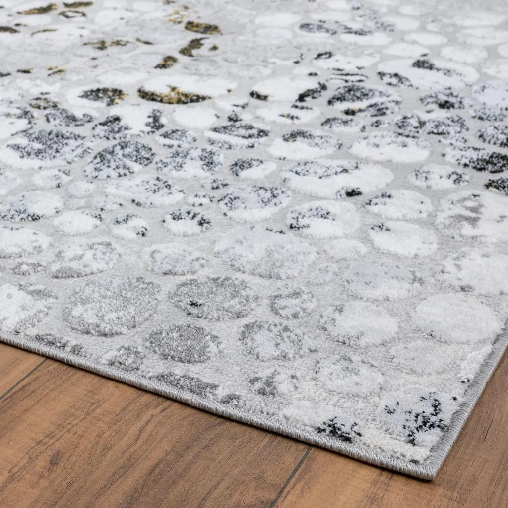 Abstract Coastal Pebbles Area Rug