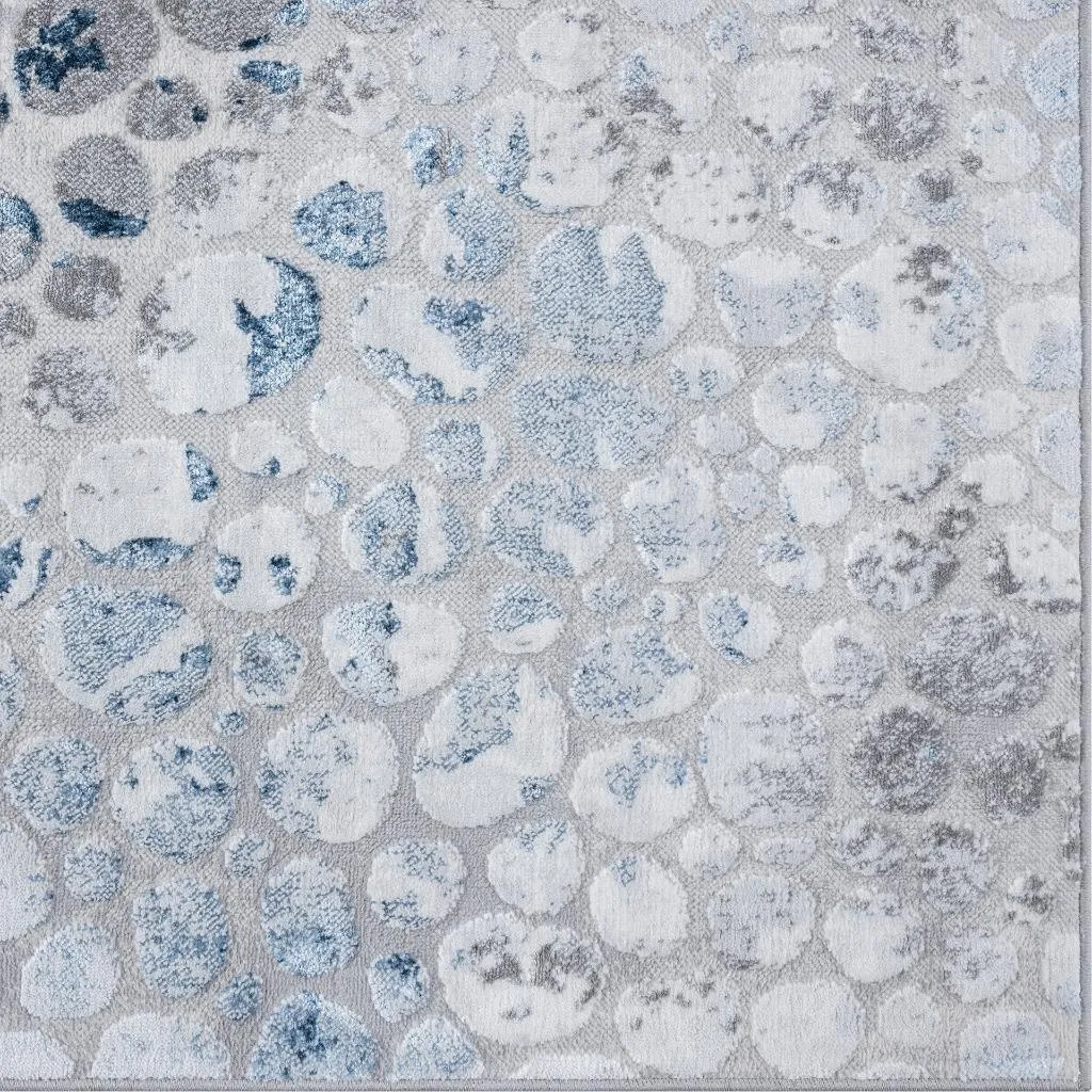 Abstract Coastal Pebbles Area Rug