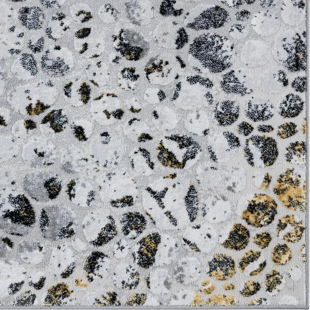 Abstract Coastal Pebbles Area Rug