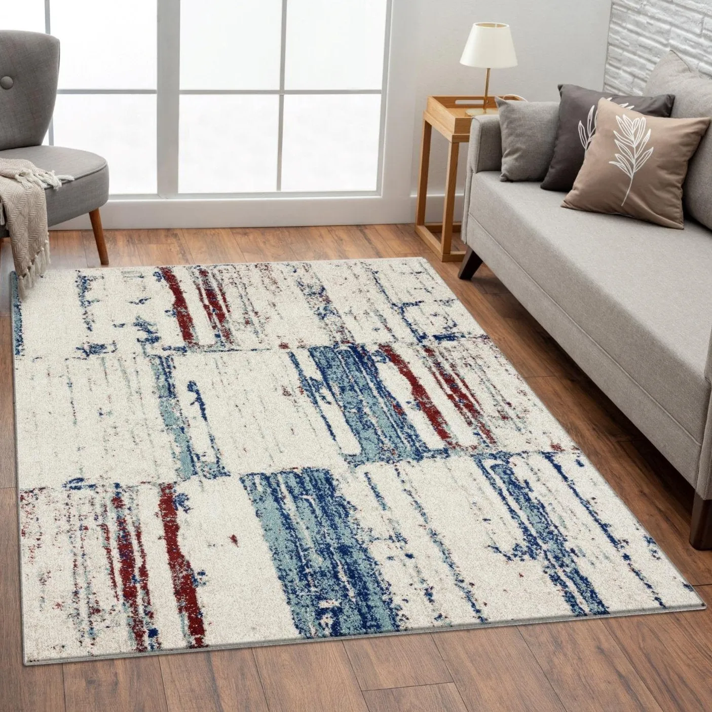 Abstract Multi-Colored 8441 Area Rug