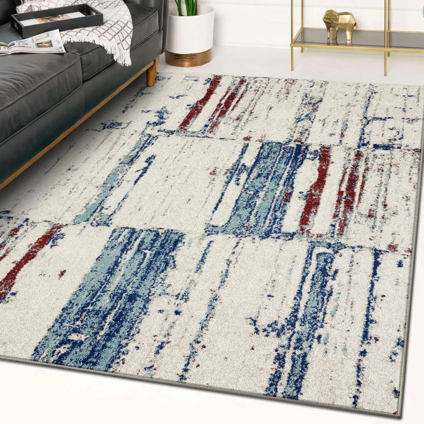 Abstract Multi-Colored 8441 Area Rug