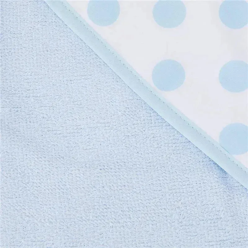 American Baby - Cotton Terry Hooded Towel Set, Blue