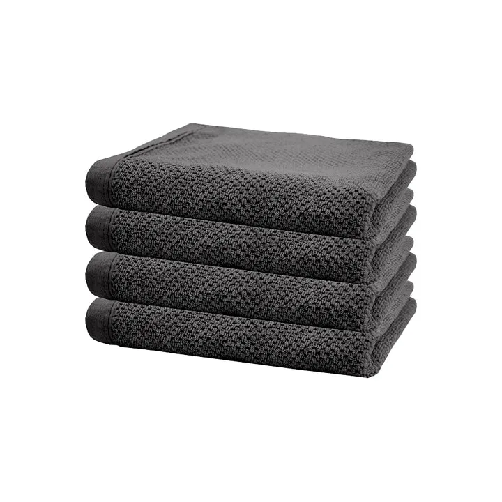 Angove CHARCOAL Hand Towels 4 Pack by Bambury