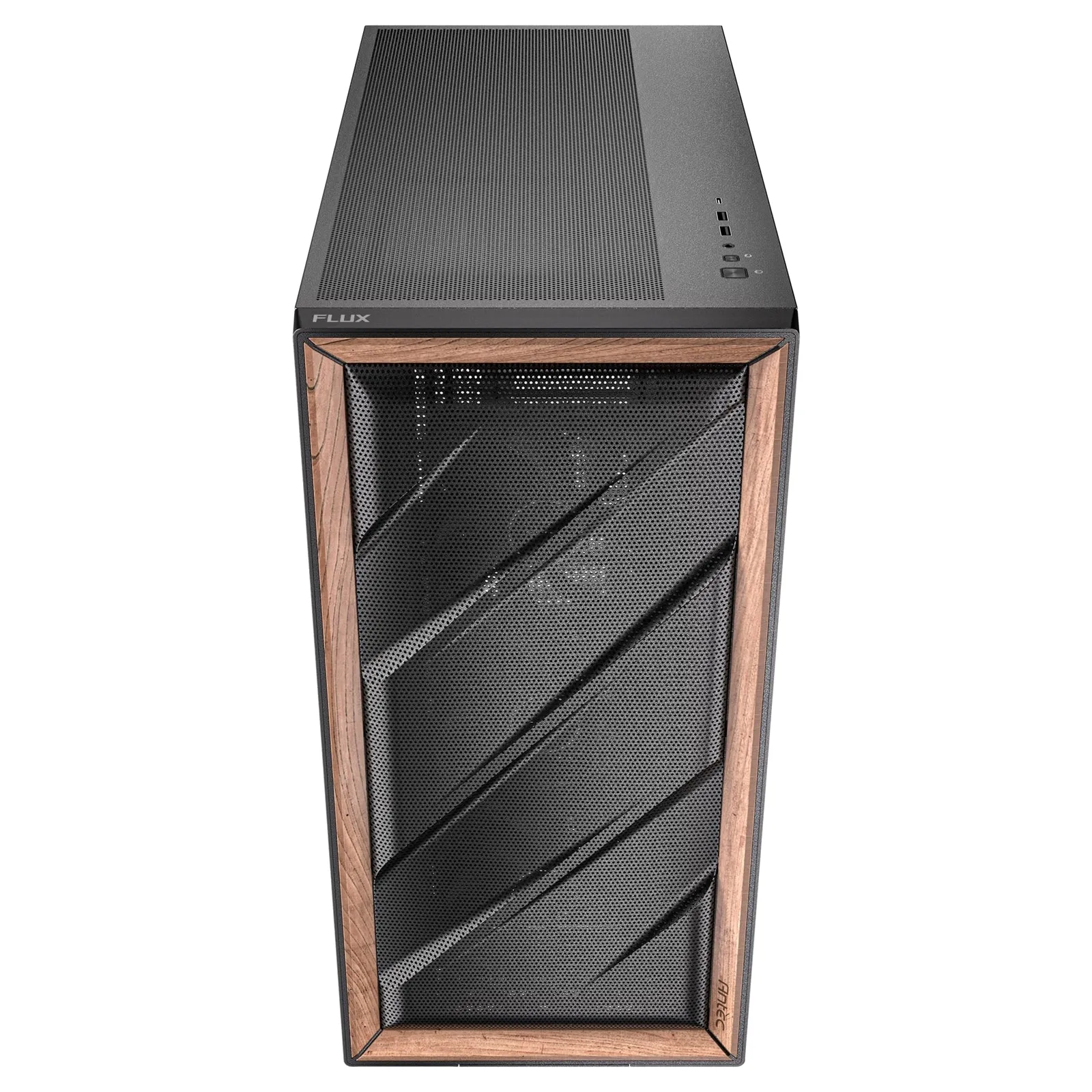 Antec FLUX Mesh Black Wood ATX PC Case