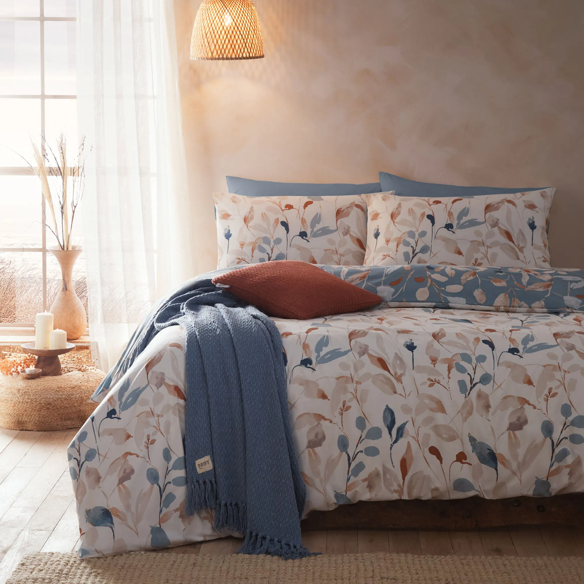 Anya Duvet Cover Set by Drift Home in Blue