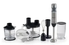 Ariete Hand Blender 1000W10Speeds Turbo4 BladesAccessories Included:Beaker700Ml/Chopper 500M