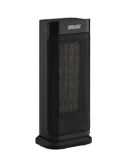 Arlec 2000W Ceramic Tower Heater With Remote Control - Black