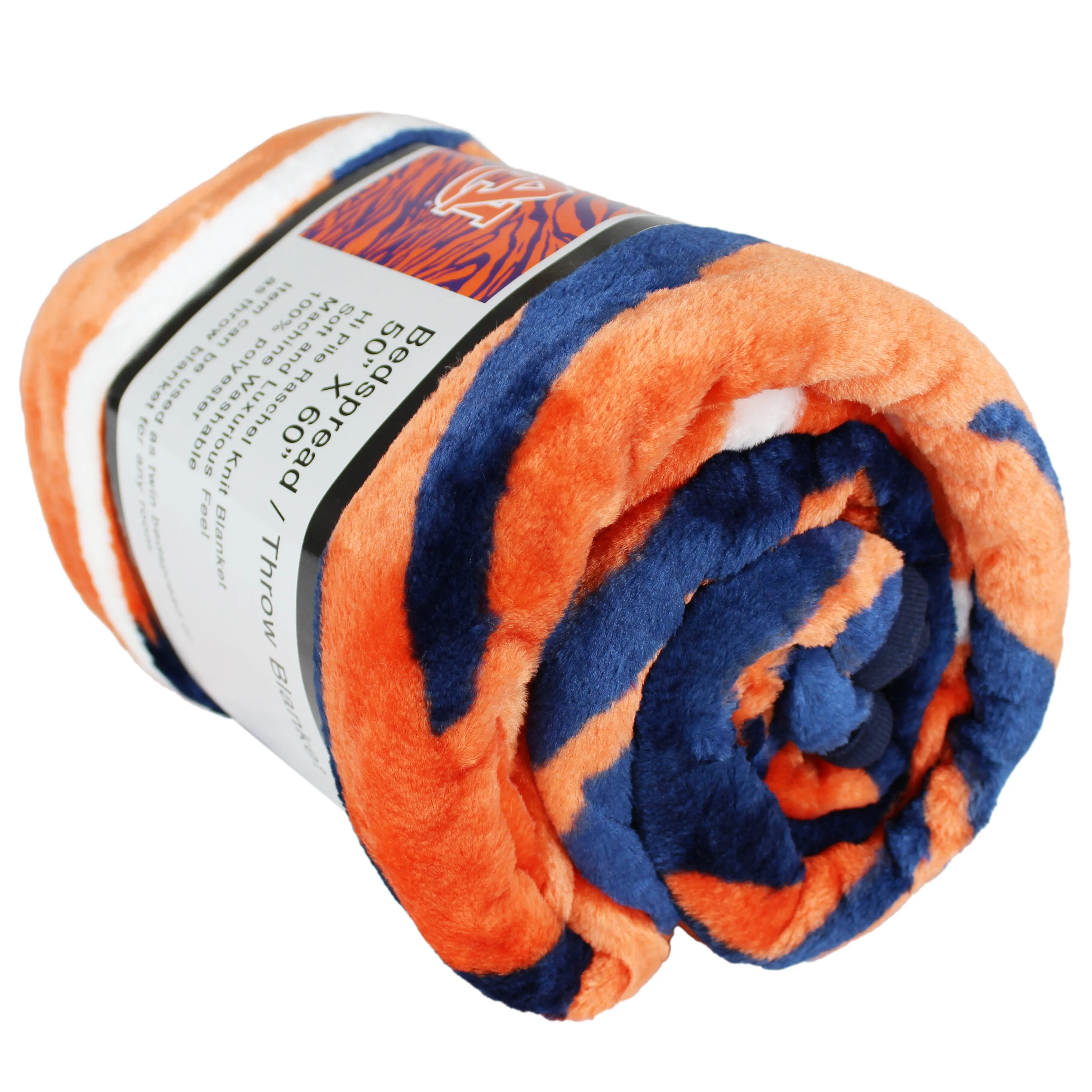 Auburn Tigers Raschel Throw Blanket