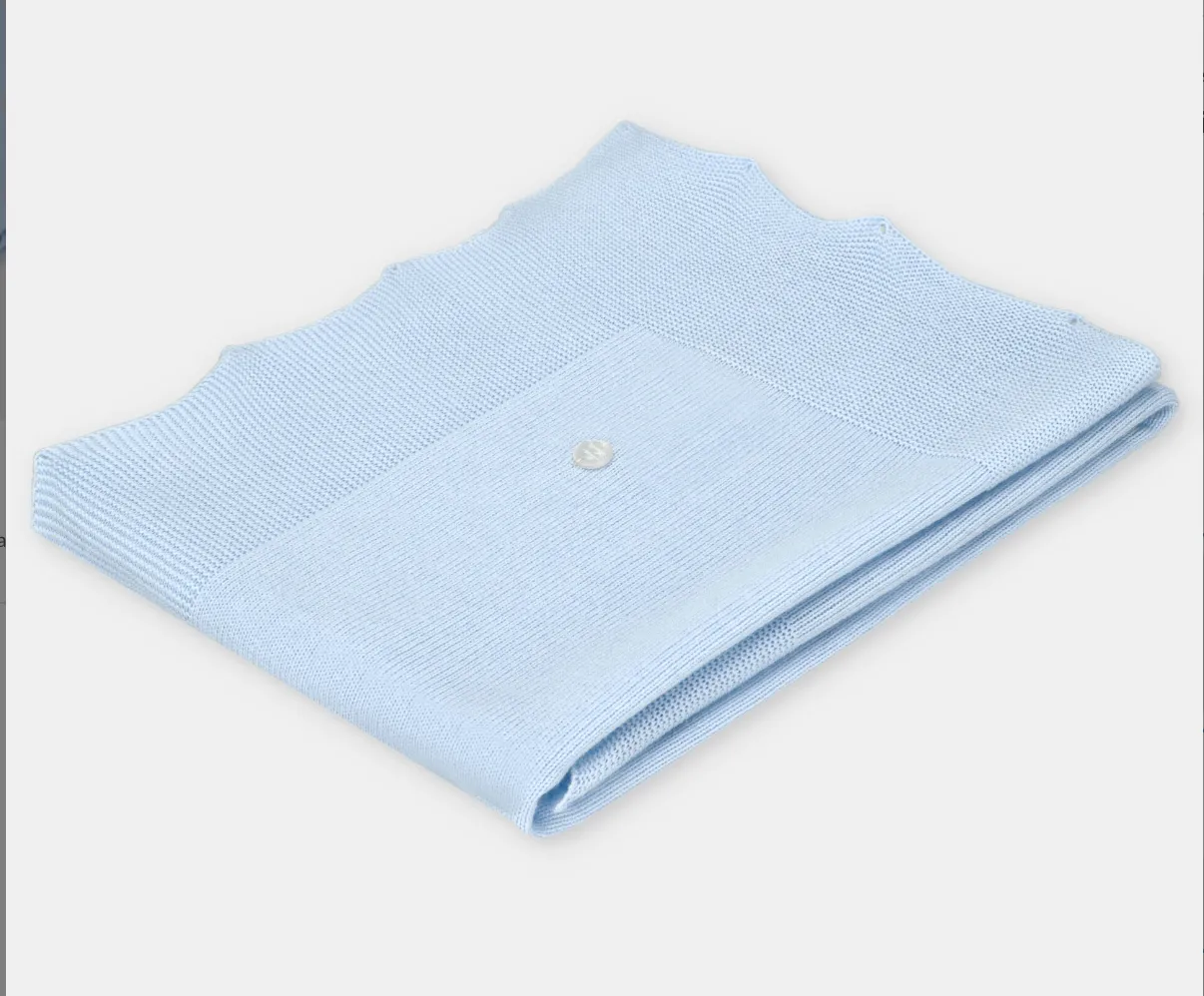 Baby Blue Draylon Cotton Blanket