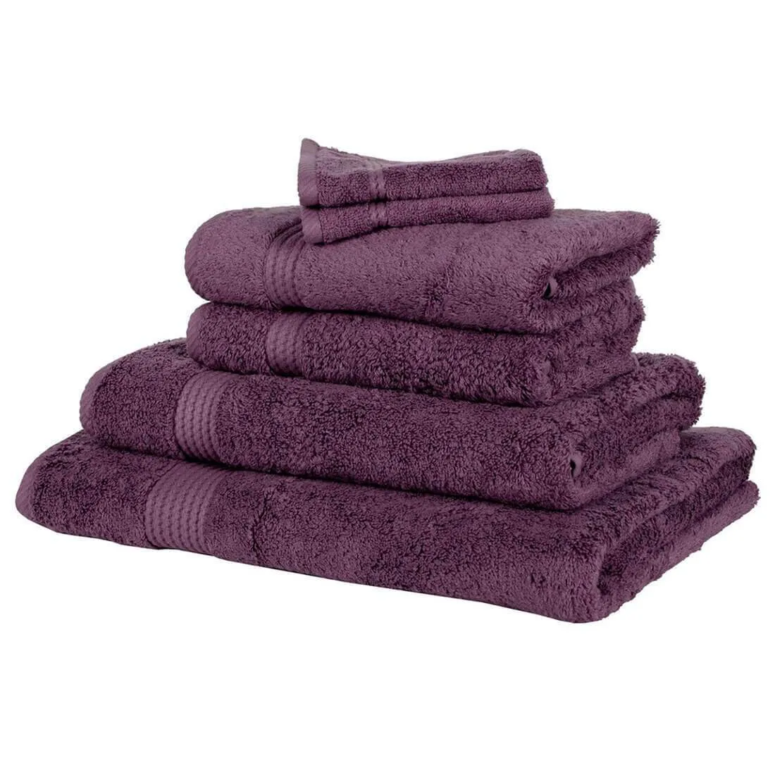 Bamboo Bliss Luxury 600gsm Bathroom Linen Range - Plum