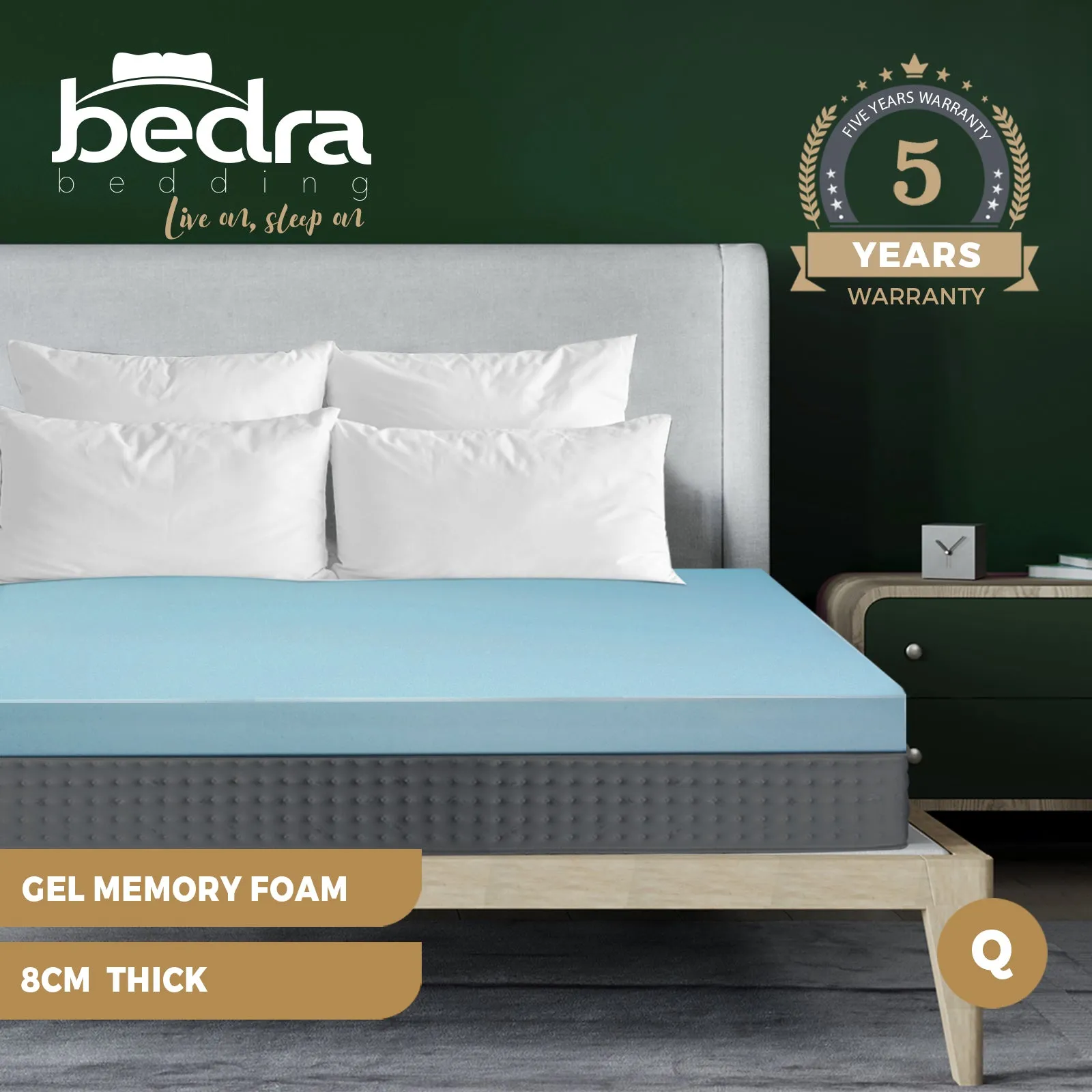 Bedra Memory Foam Mattress Queen 8CM