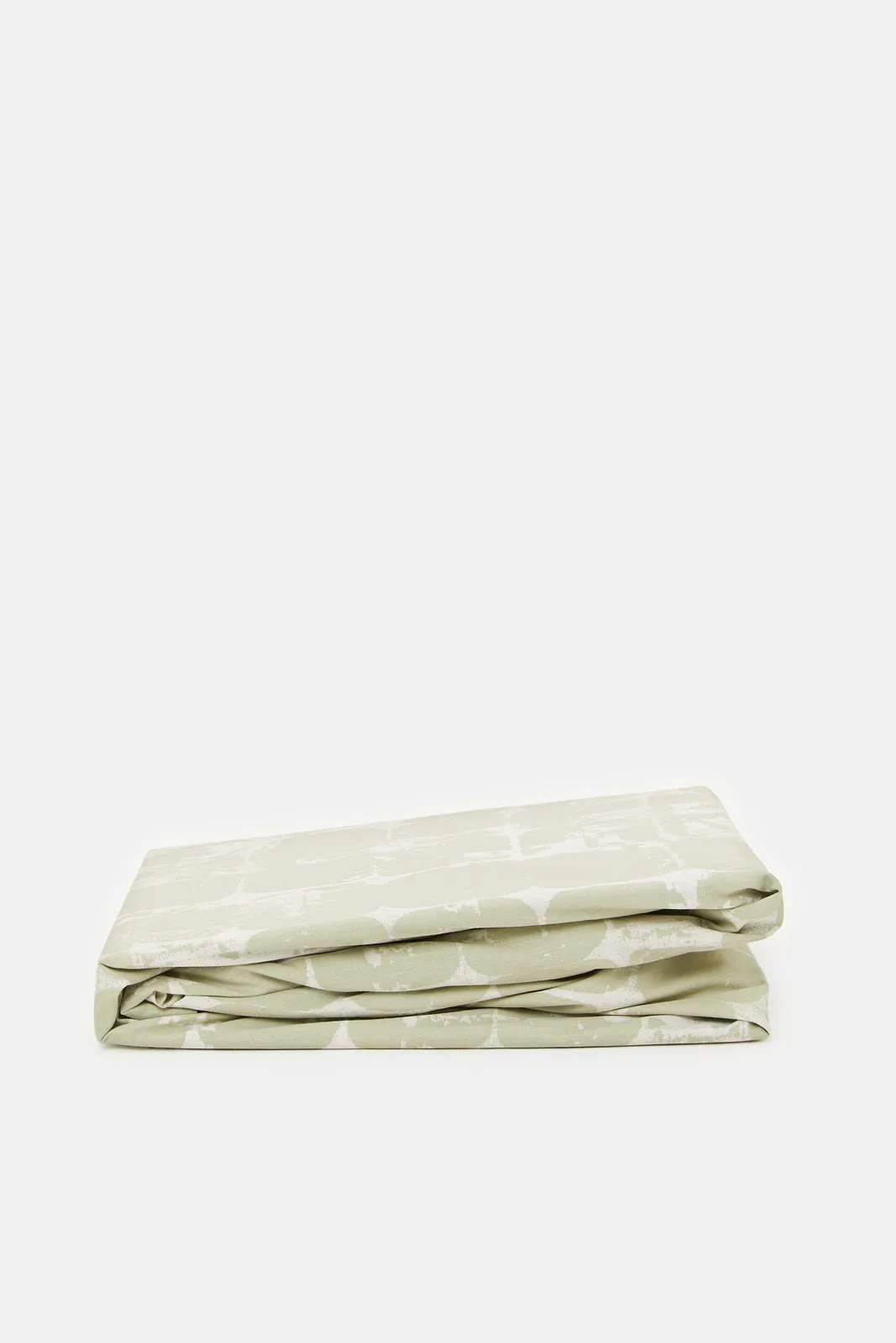 Beige Printed Fitted Sheet 
(Twin Size)