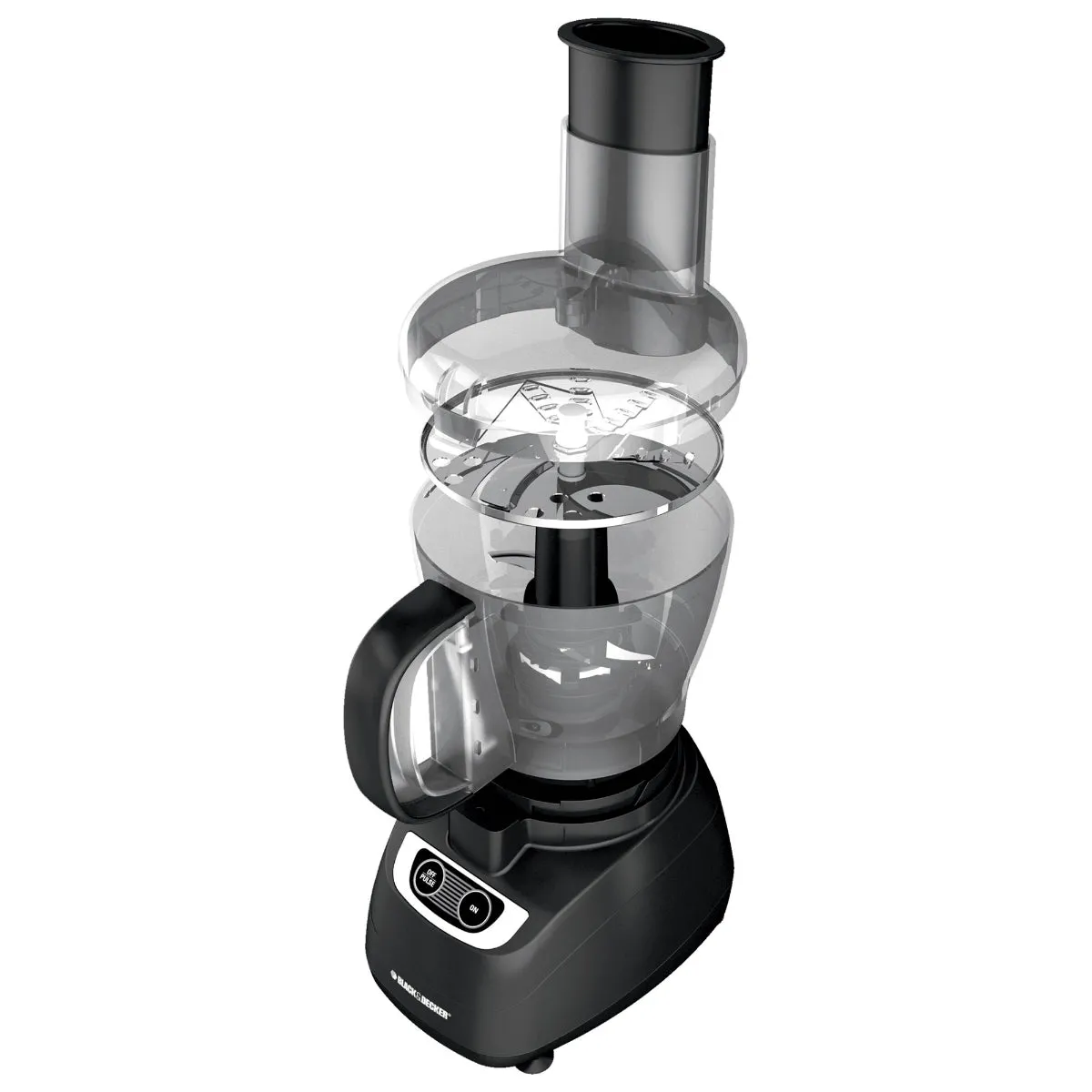 Black & Decker FP1600B Food Processor w/Stainless Steel Blade, Black, 450W,8-Cup