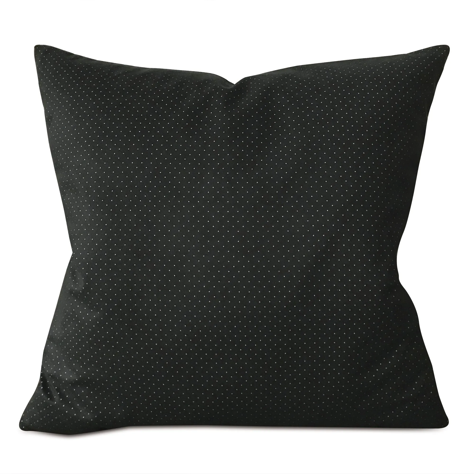 Black and White Polka Dot Throw Pillow Cover 24x24