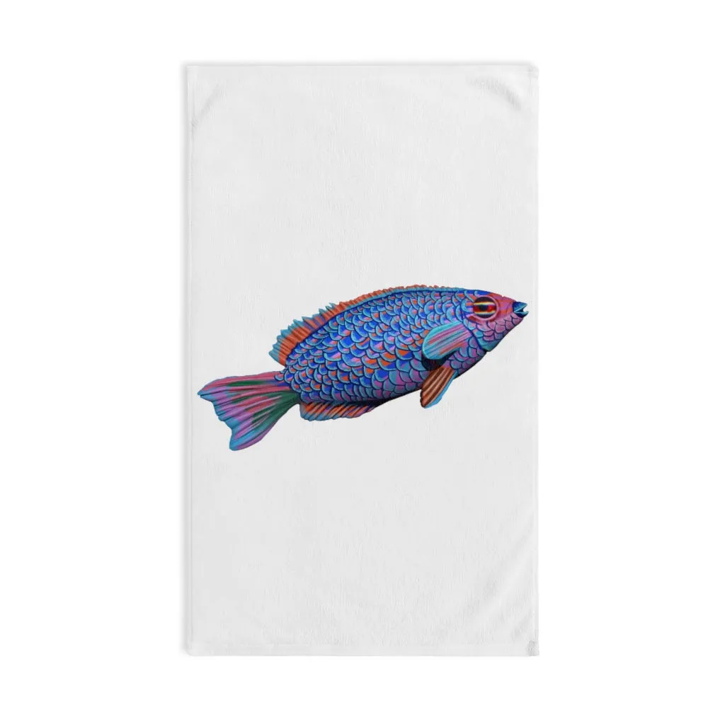 Blue Fish Hand Towel